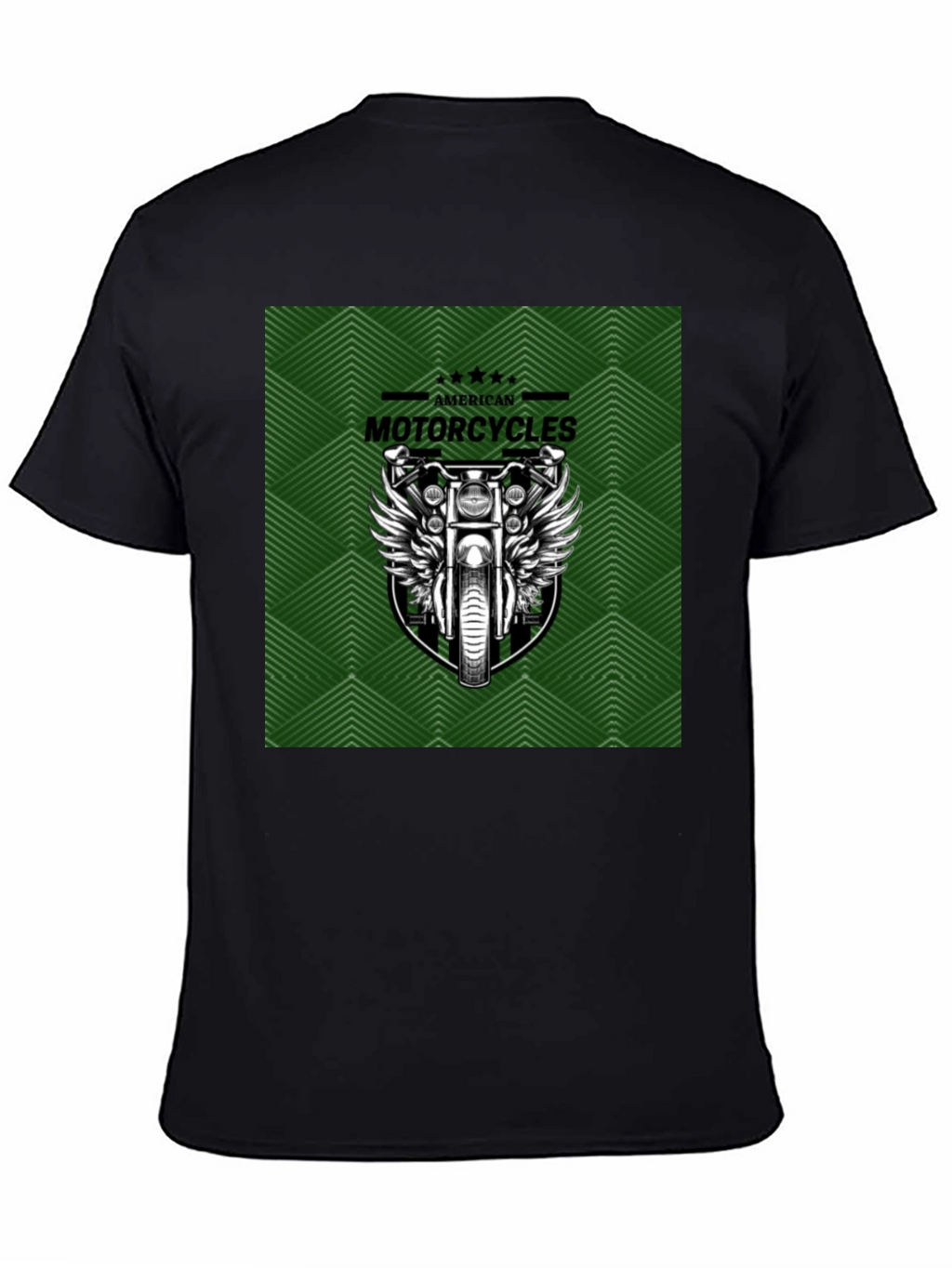 American Motorcycles Graphic Tee - Black Cotton T-Shirt
