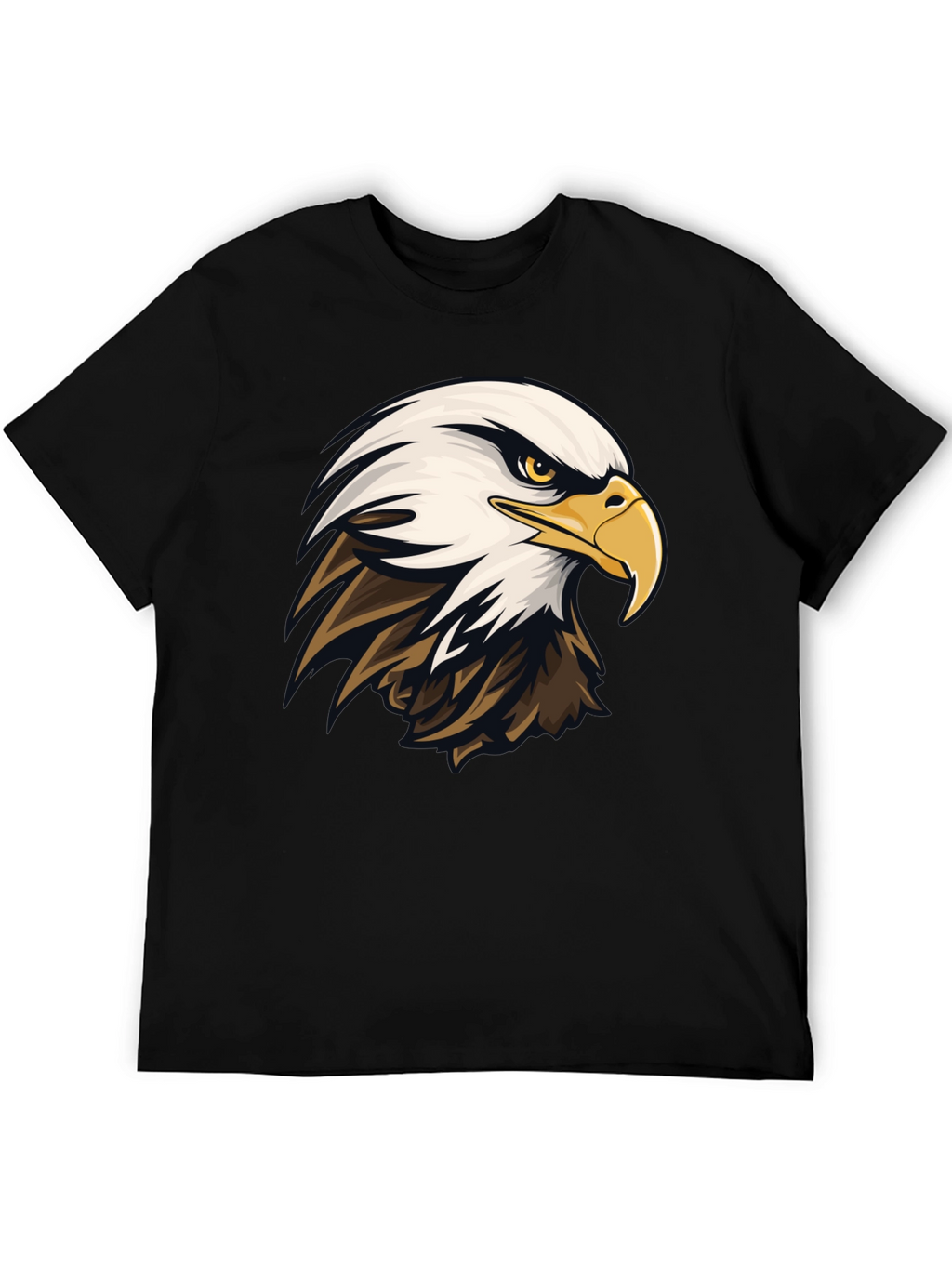 Bald Eagle Graphic Tee - Mens Black T-Shirt