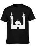 Mosque Graphic Black T-Shirt