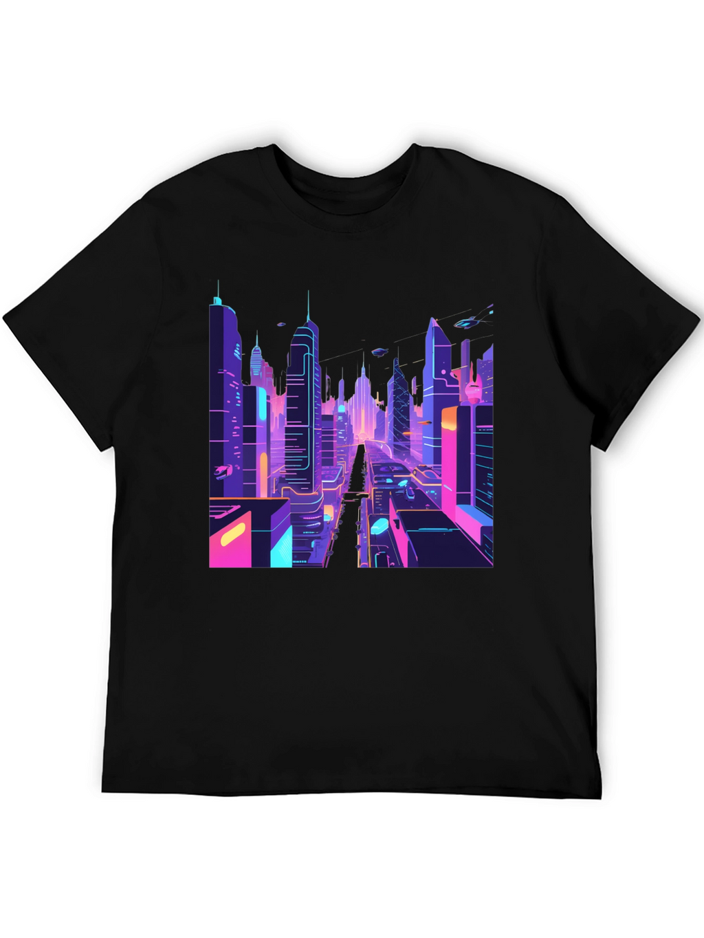 Cyberpunk Cityscape T-Shirt