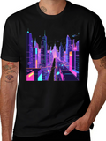 Cyberpunk Cityscape T-Shirt