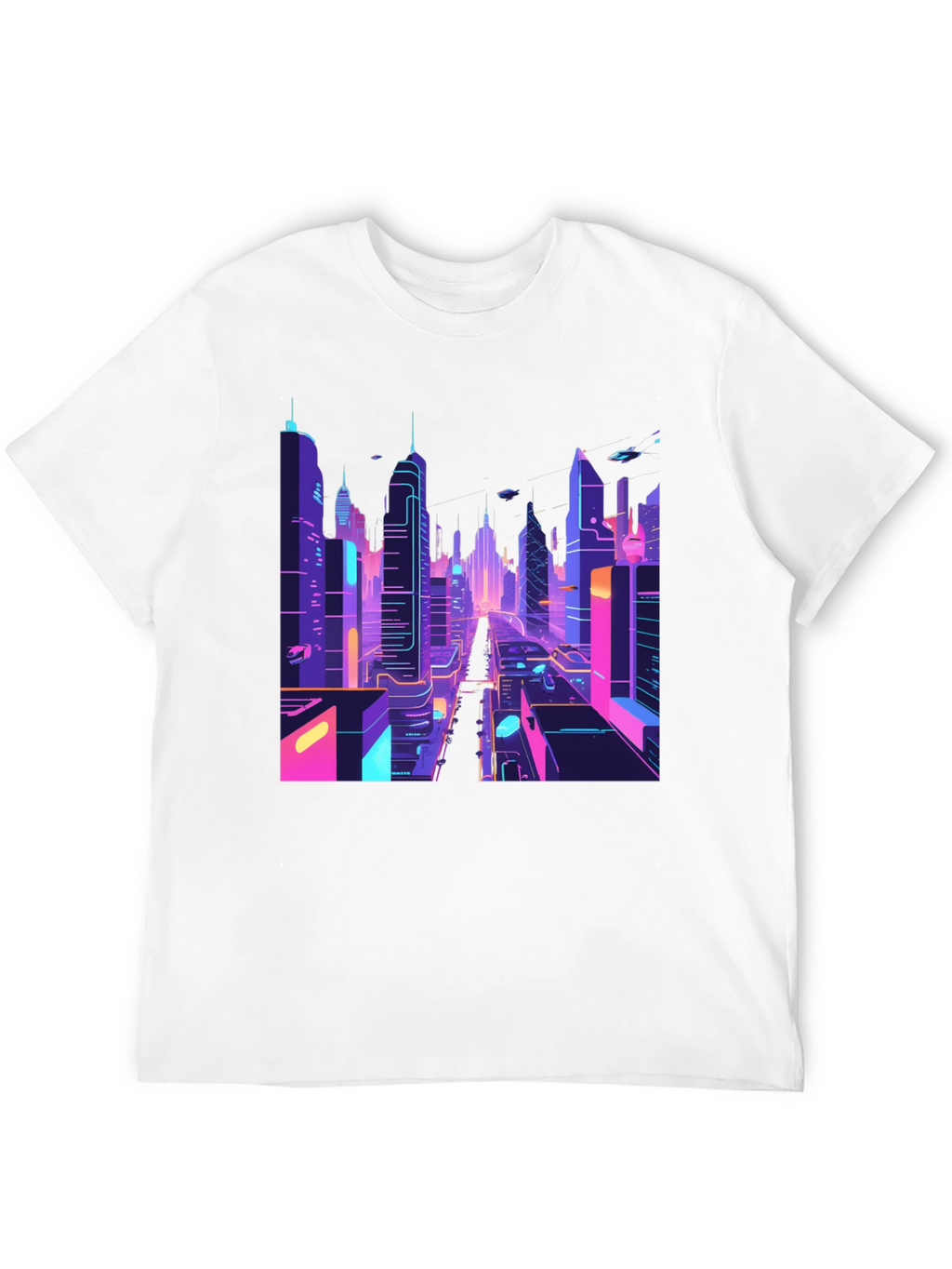 Cyberpunk Cityscape T-Shirt
