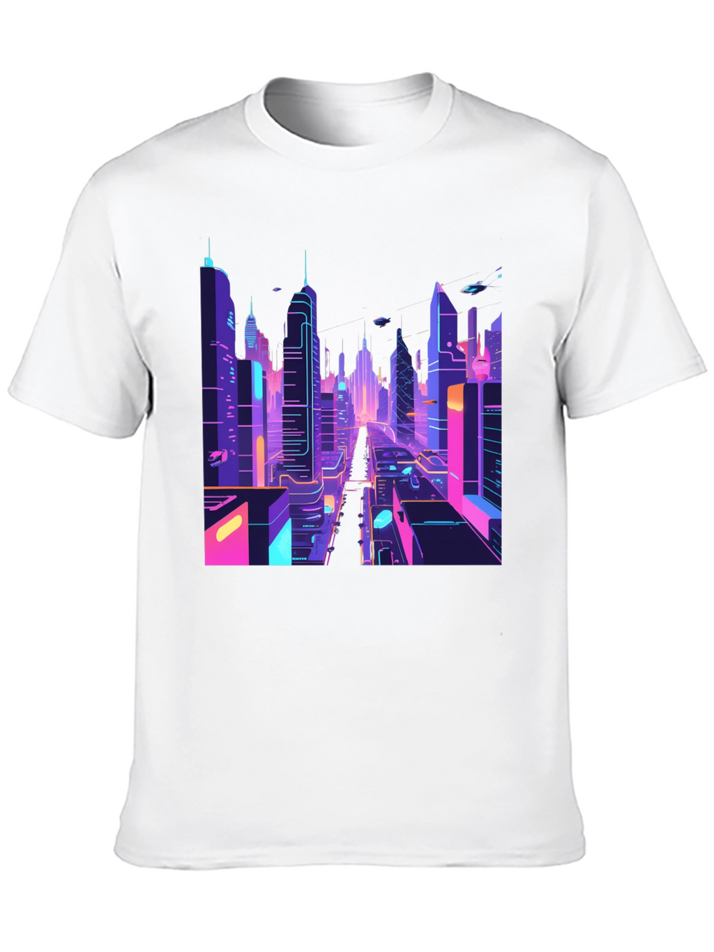 Cyberpunk Cityscape T-Shirt