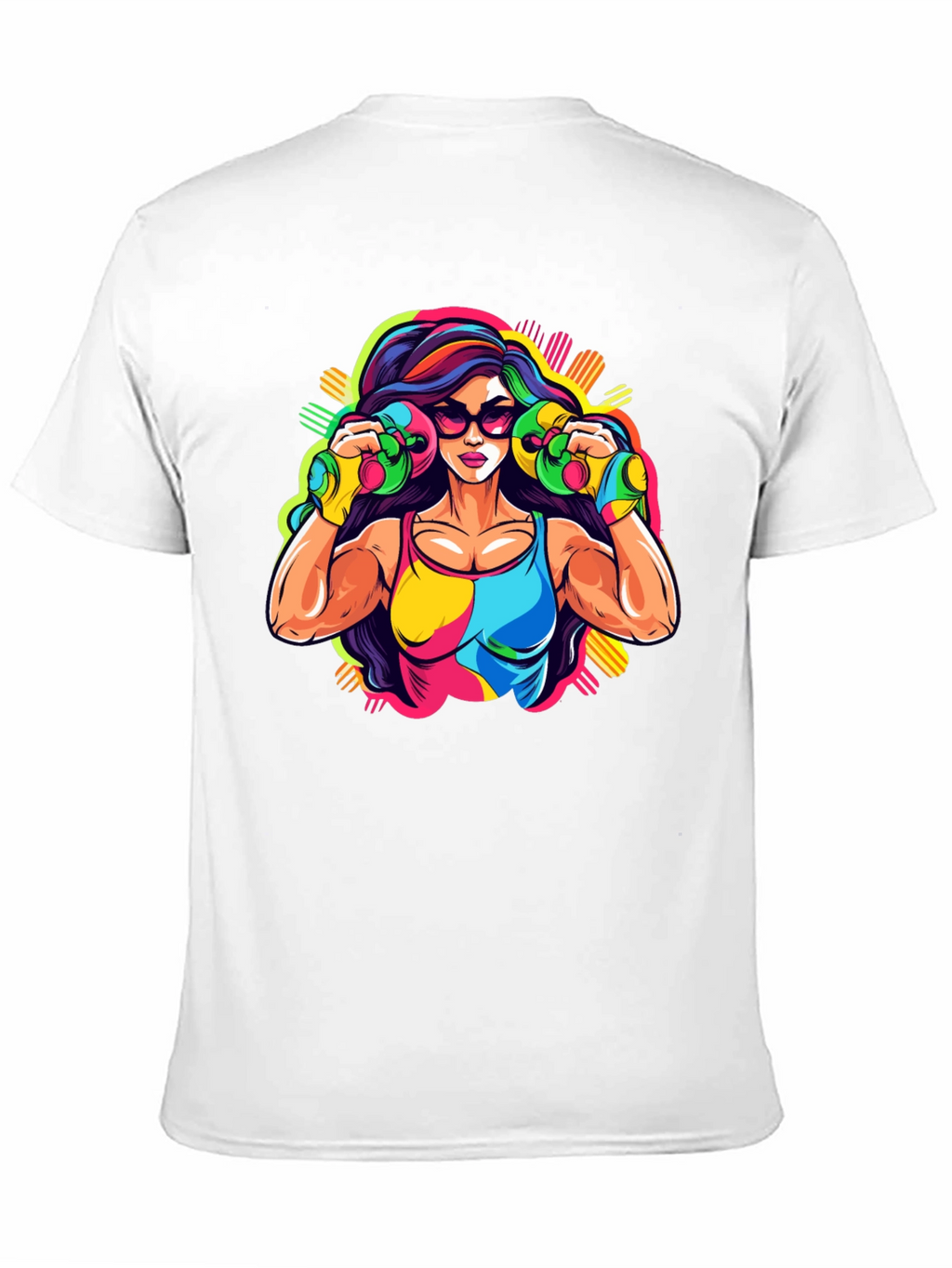 Retro Fitness Graphic Tee - Black