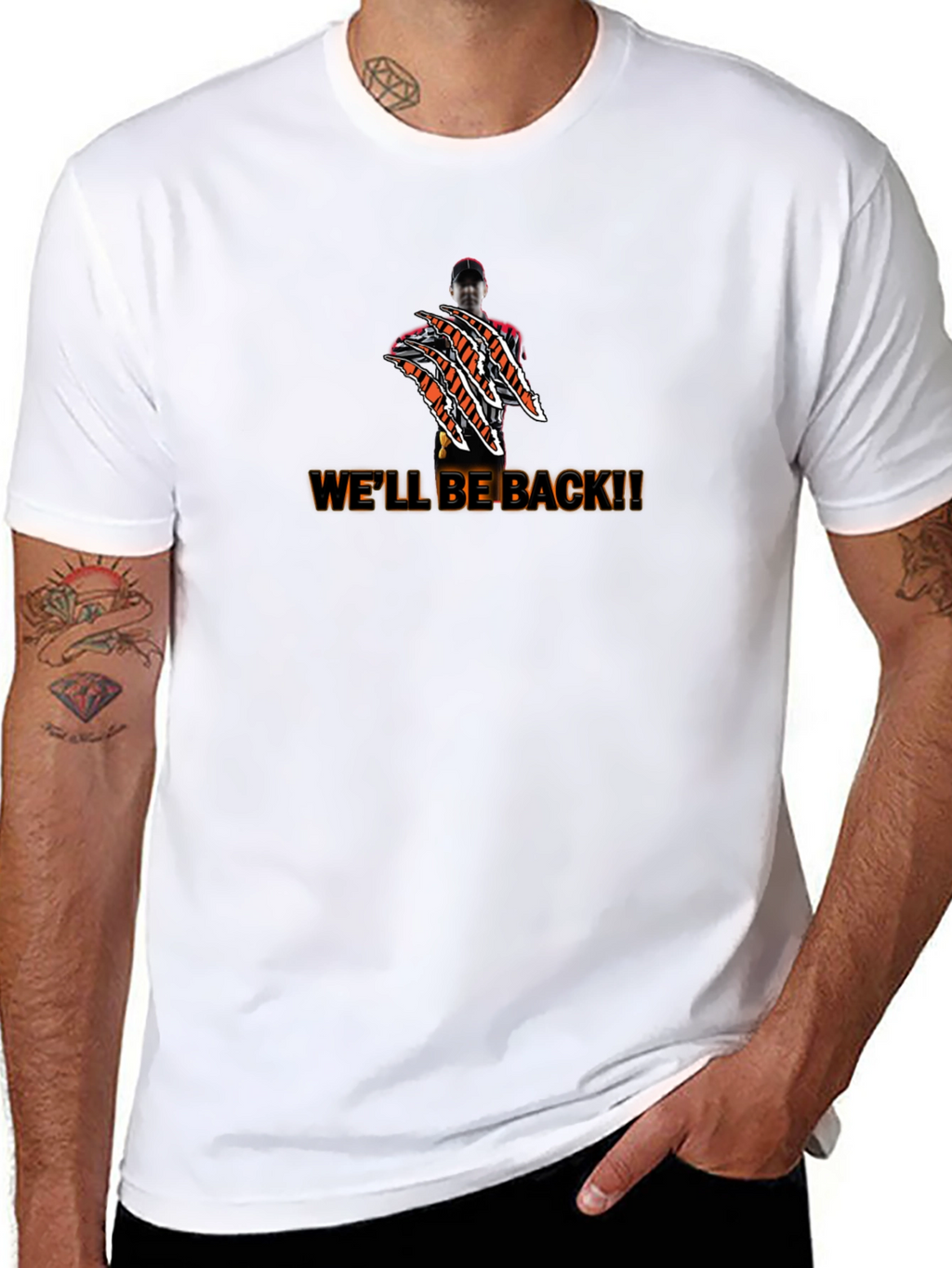Well Be Back Black Graphic Tee