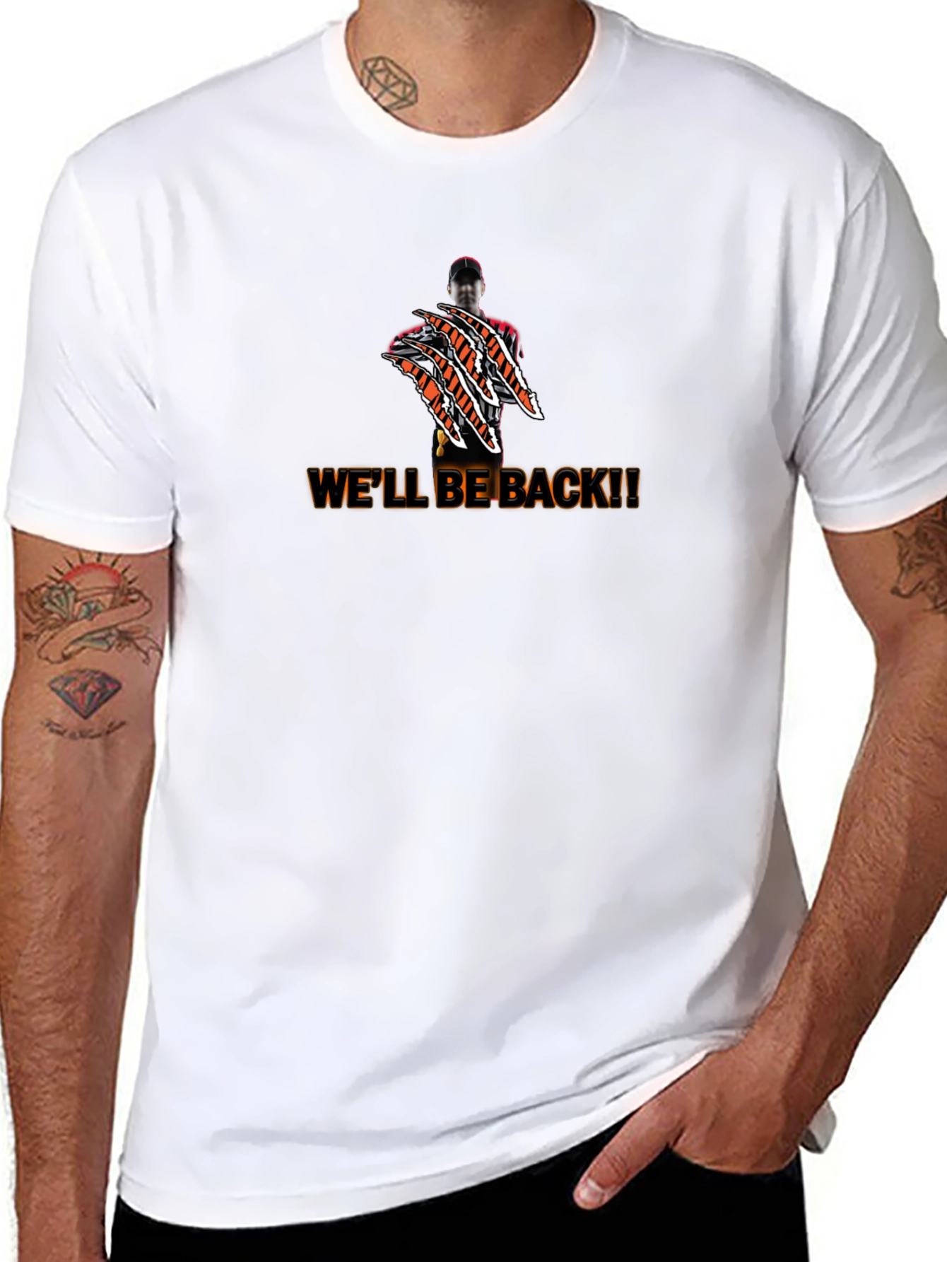 Well Be Back Black Graphic Tee