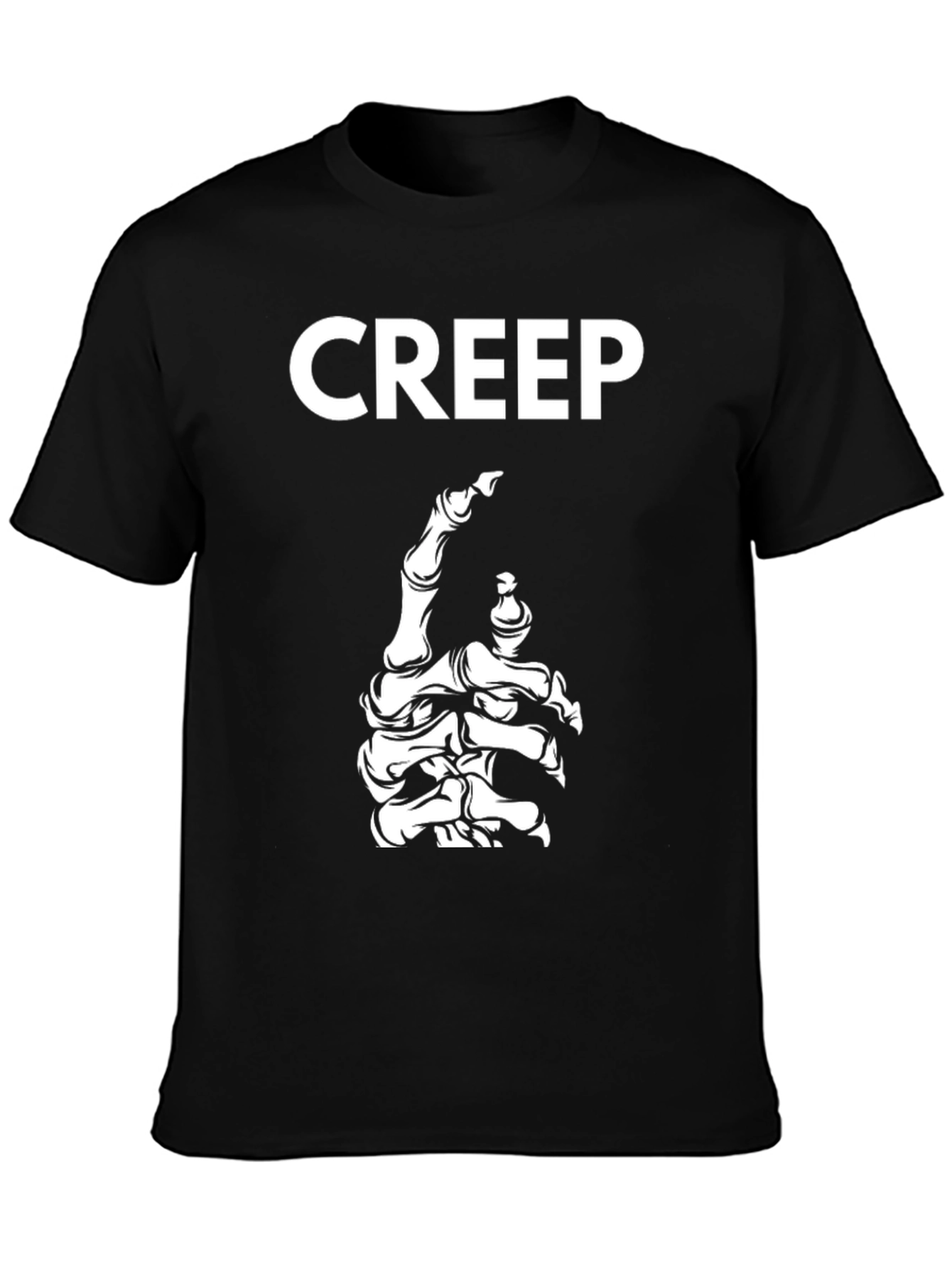 Creep Skeleton Hand Graphic T-Shirt