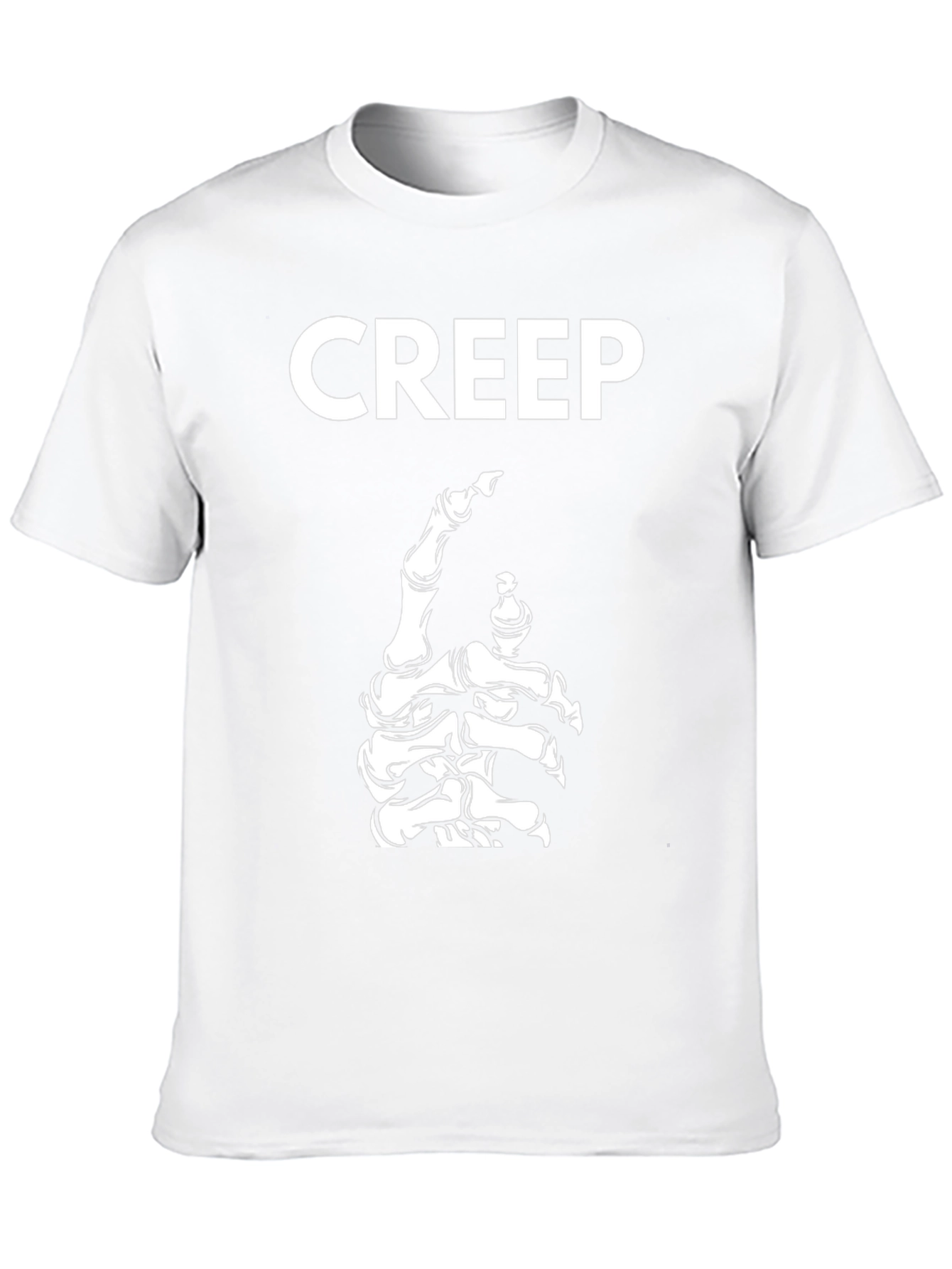 Creep Skeleton Hand Graphic T-Shirt