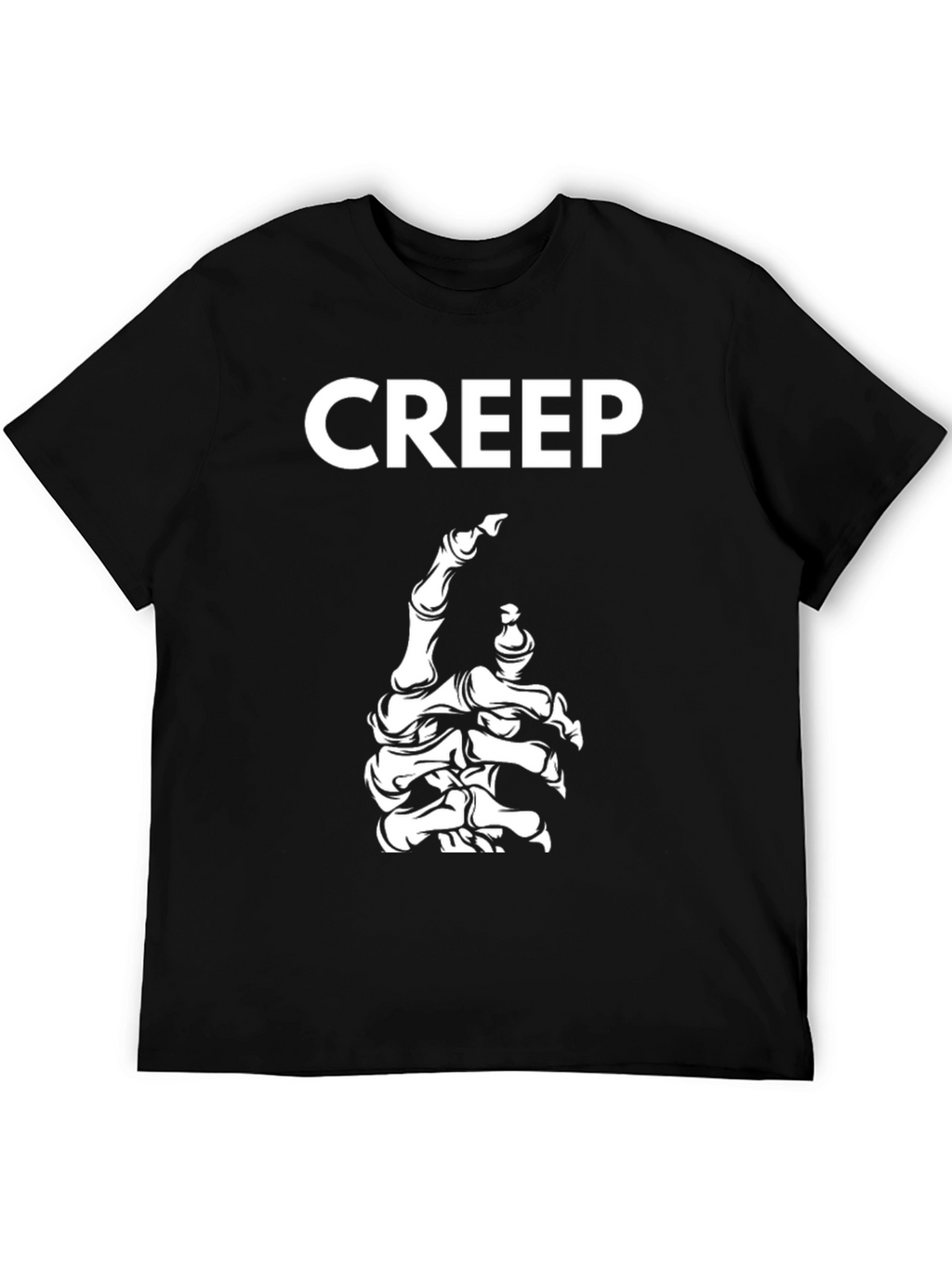 Creep Skeleton Hand Graphic T-Shirt
