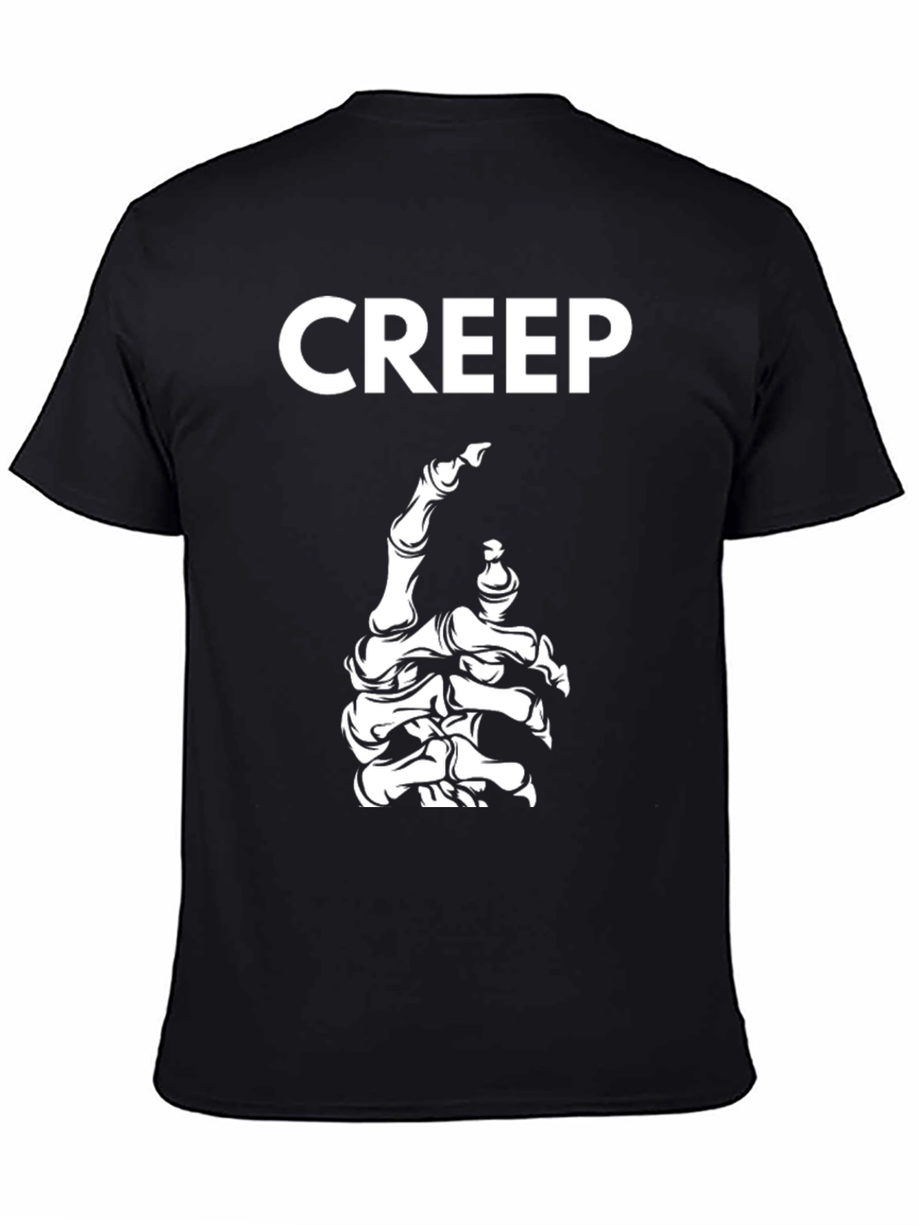 Creep Skeleton Hand Graphic T-Shirt