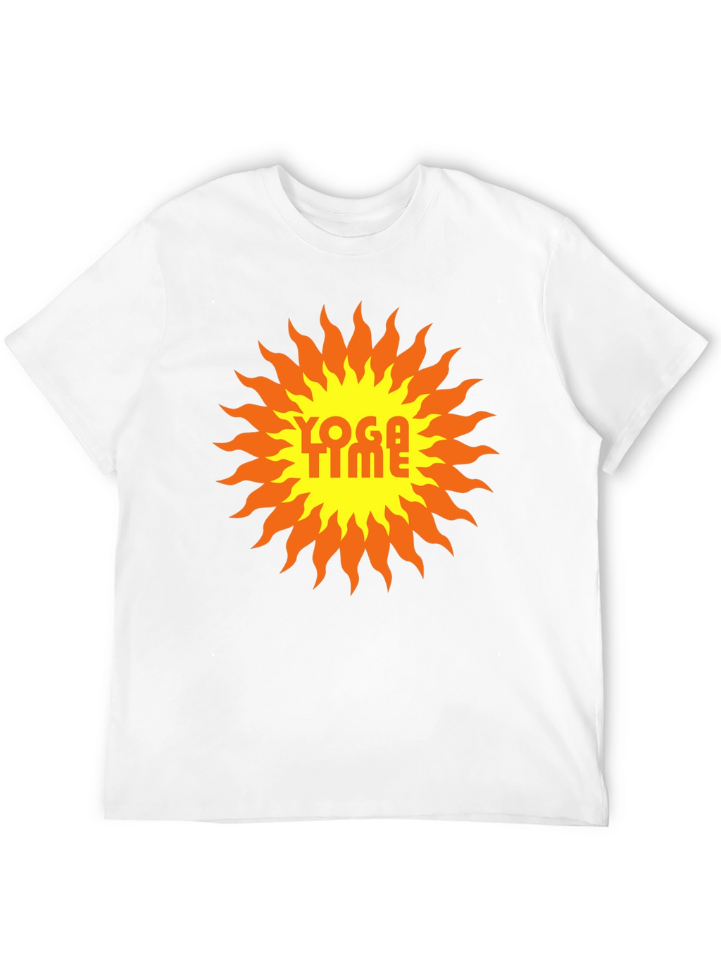 Yoga Time Graphic Tee - Sunburst Design