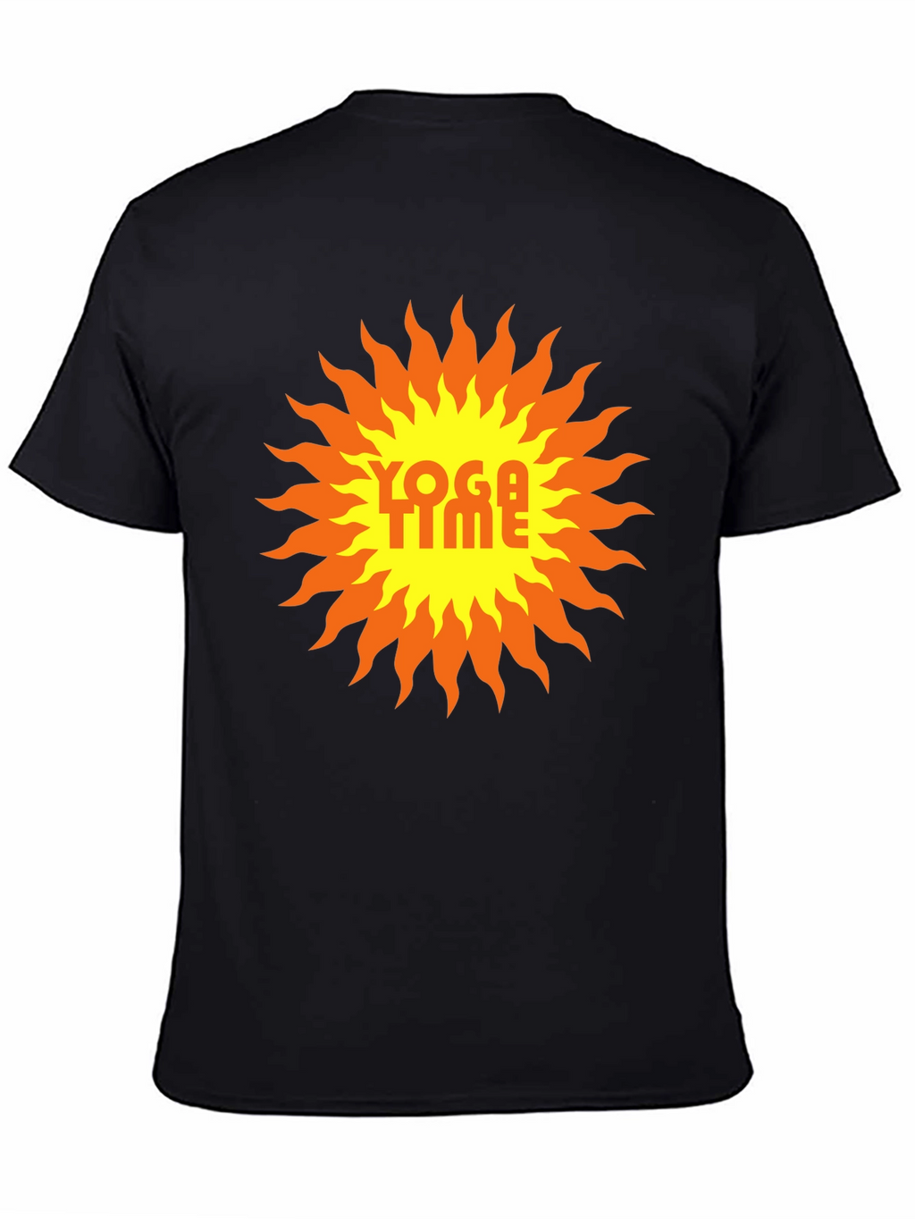 Yoga Time Graphic Tee - Sunburst Design