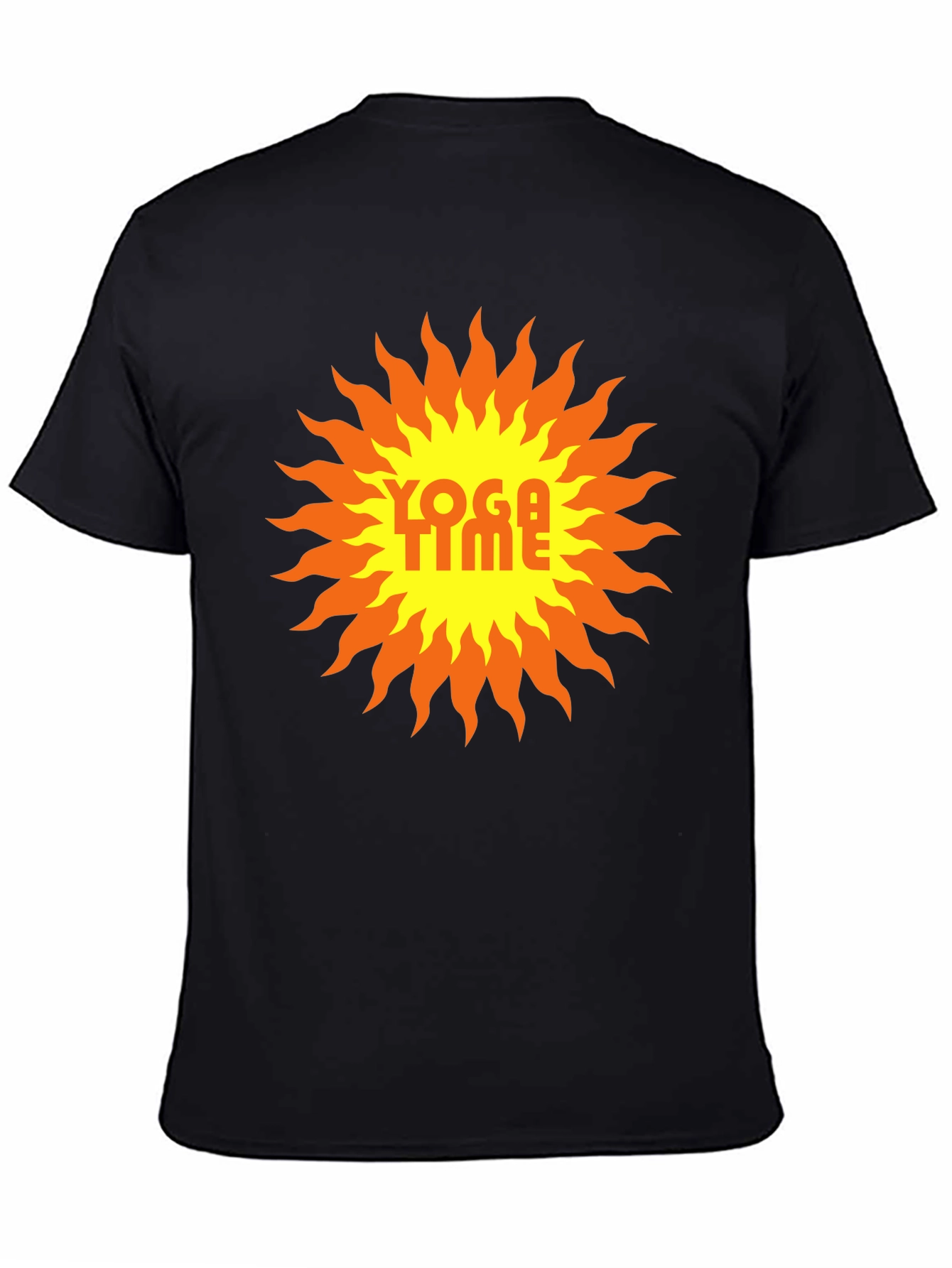 Yoga Time Graphic Tee - Sunburst Design