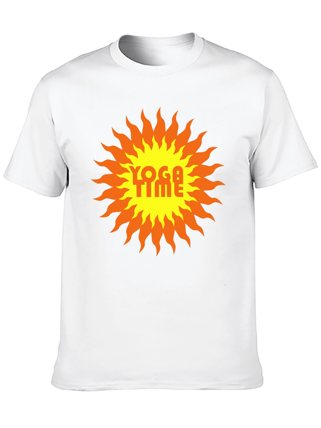 Yoga Time Graphic Tee - Sunburst Design