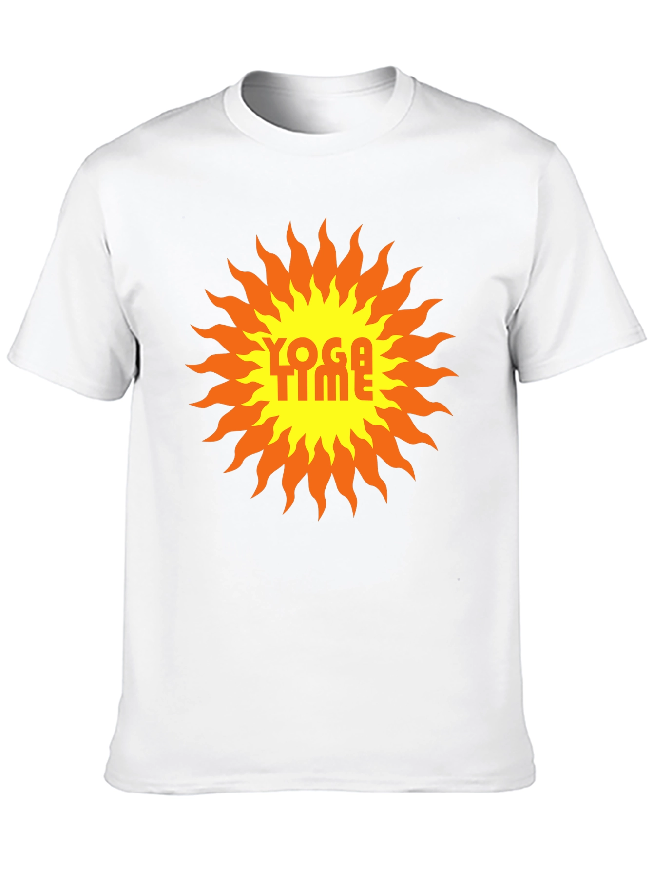 Yoga Time Graphic Tee - Sunburst Design