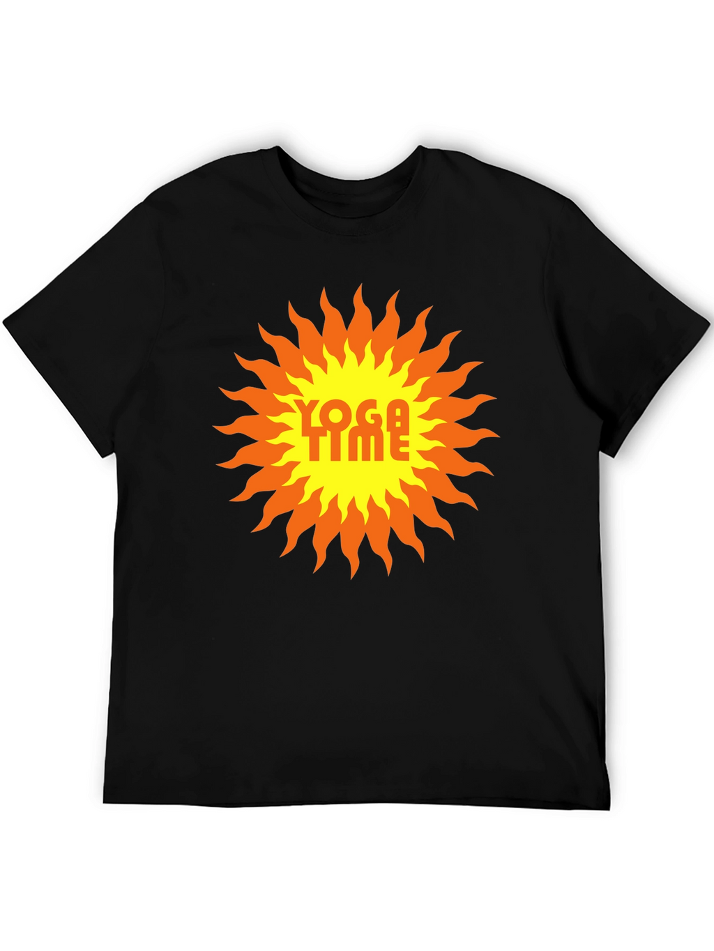 Yoga Time Graphic Tee - Sunburst Design