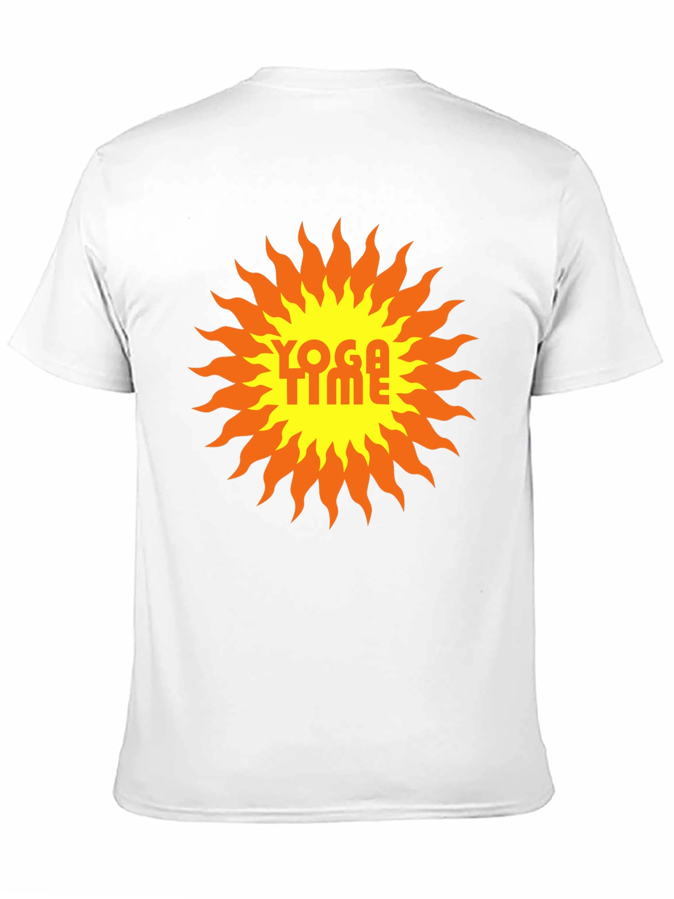 Yoga Time Graphic Tee - Sunburst Design