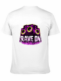 Rave On Graphic T-Shirt EDM Music Festival Tee