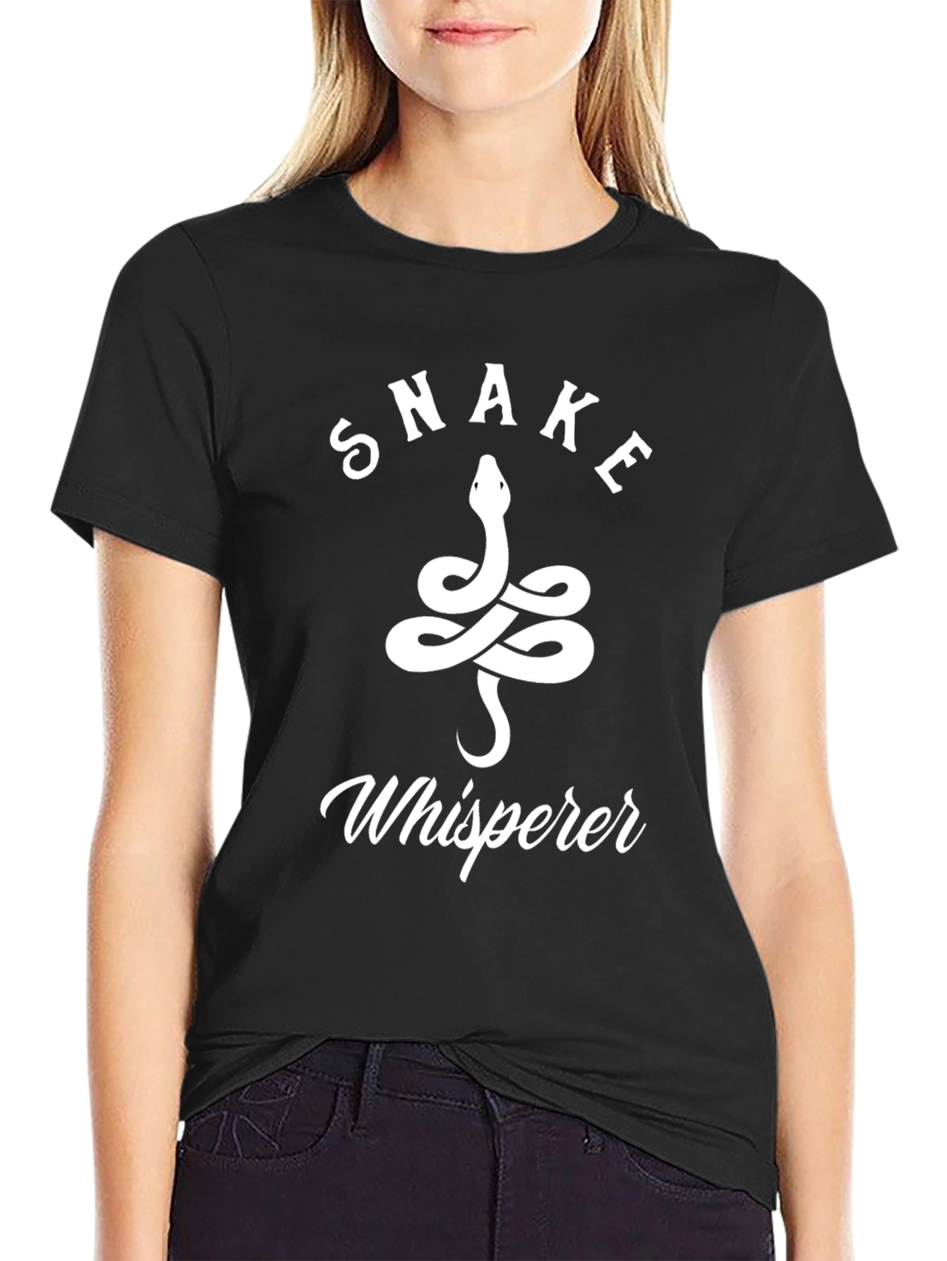 Snake Whisperer Graphic T-Shirt - Black
