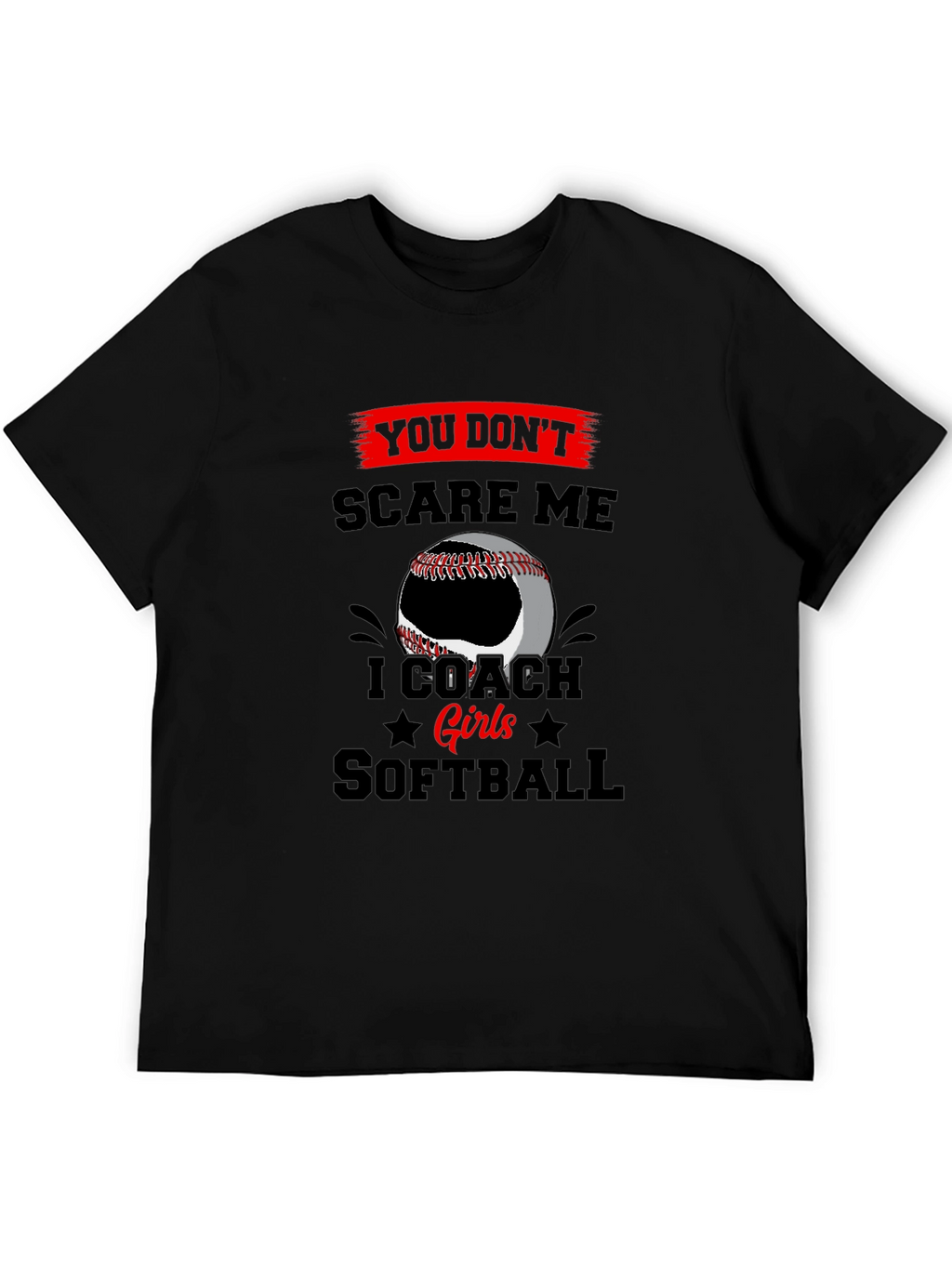 I Coach Girls Softball T-Shirt