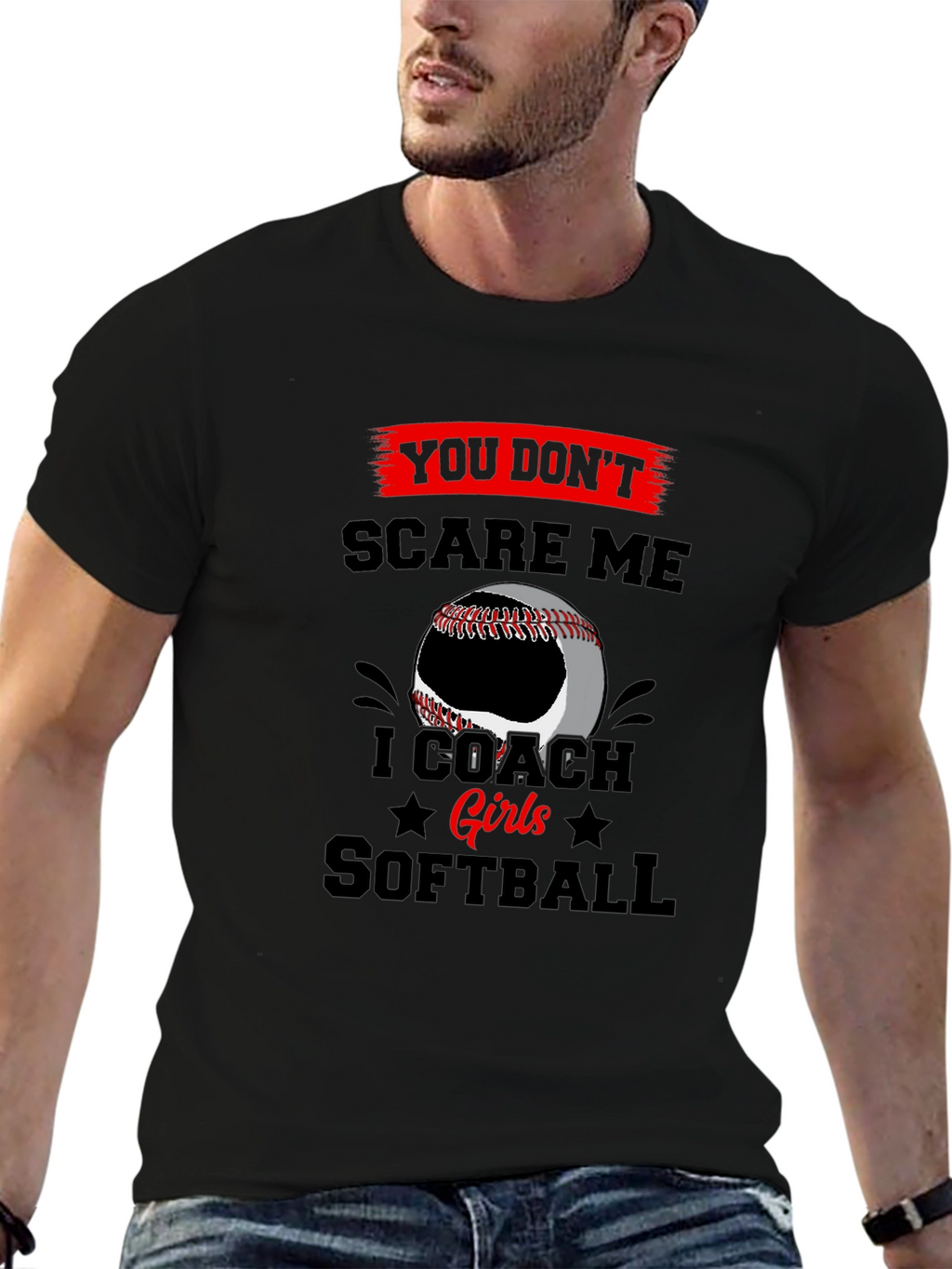I Coach Girls Softball T-Shirt