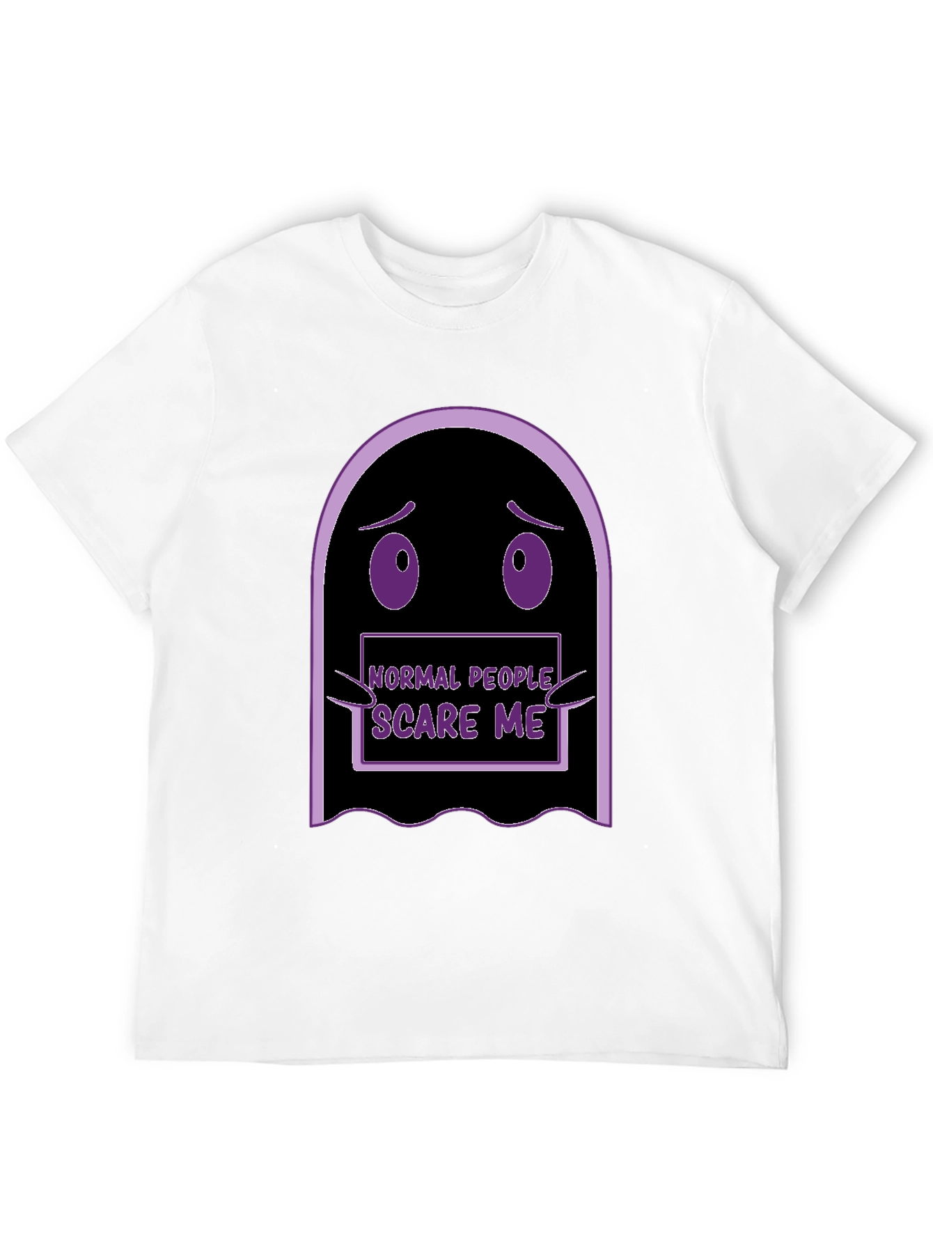 Normal People Scare Me Funny Ghost T-Shirt