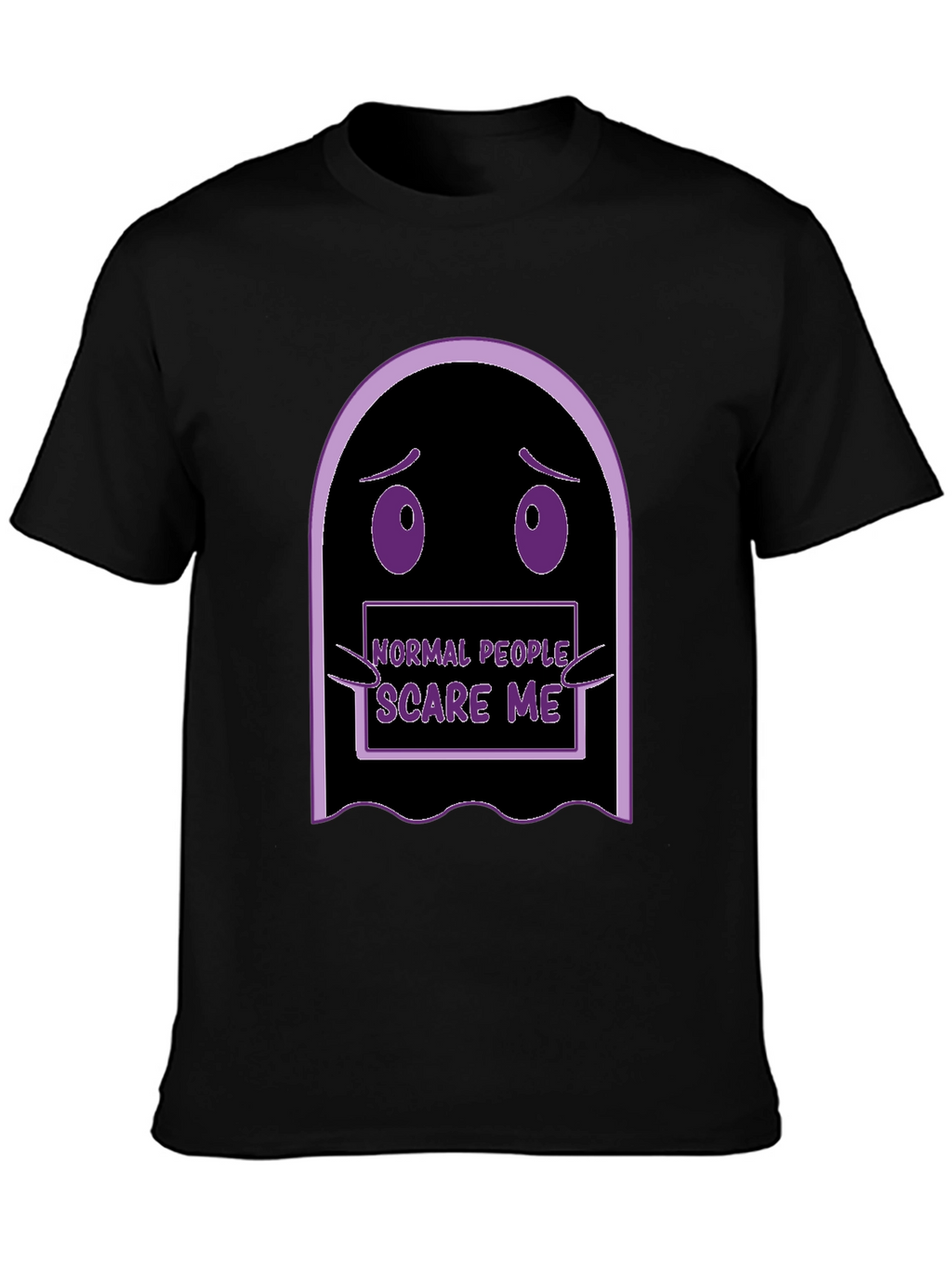 Normal People Scare Me Funny Ghost T-Shirt