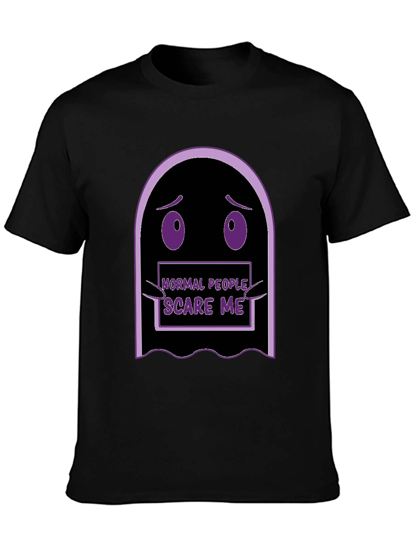 Normal People Scare Me Funny Ghost T-Shirt