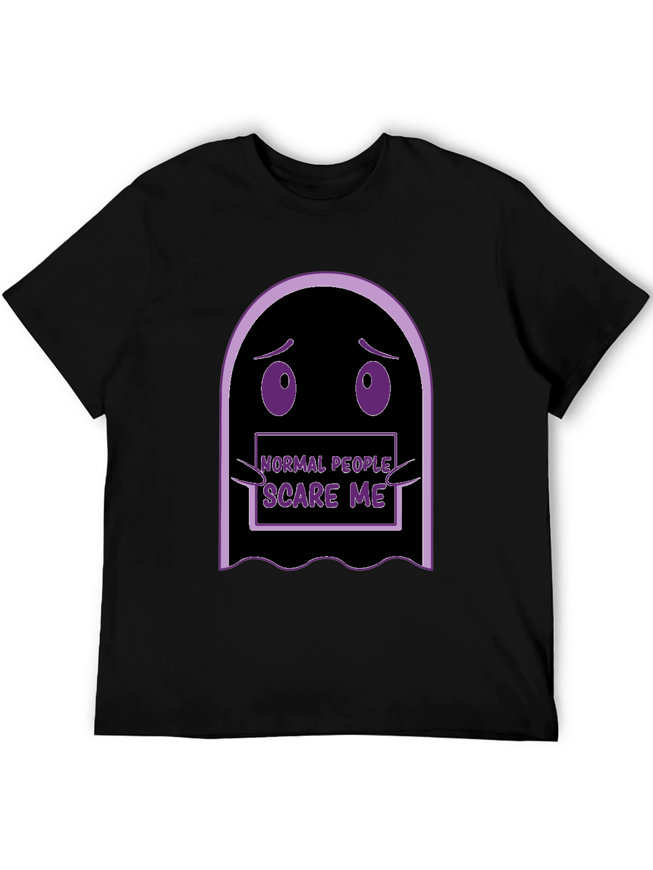 Normal People Scare Me Funny Ghost T-Shirt