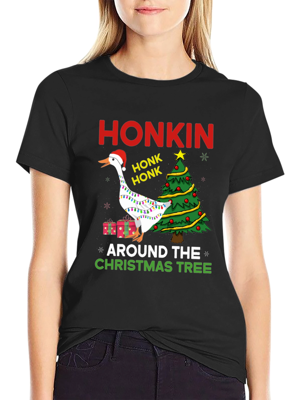 Honkin Around the Christmas Tree T-Shirt