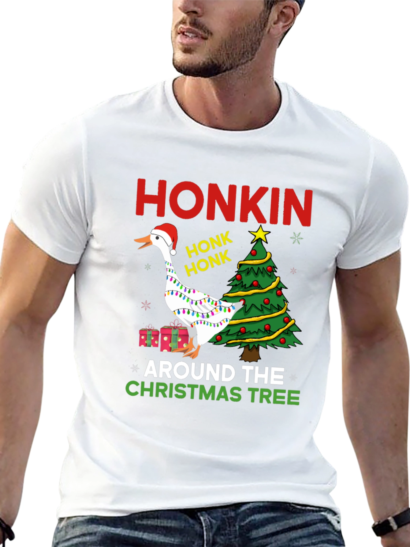 Honkin Around the Christmas Tree T-Shirt