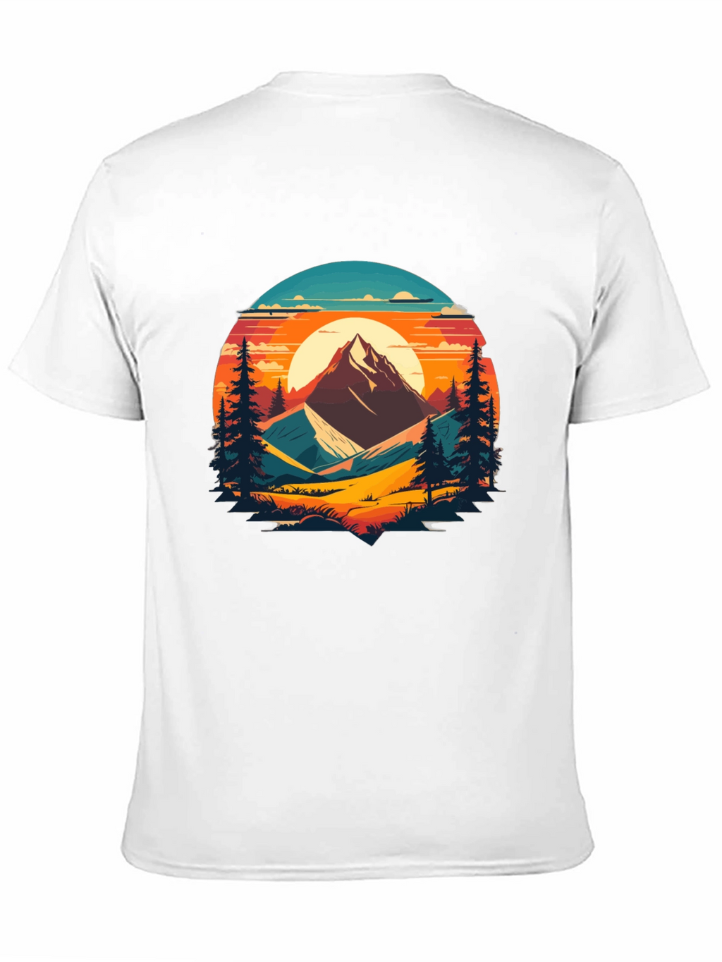 Mountain Sunset Graphic Tee - Nature Lovers T-Shirt