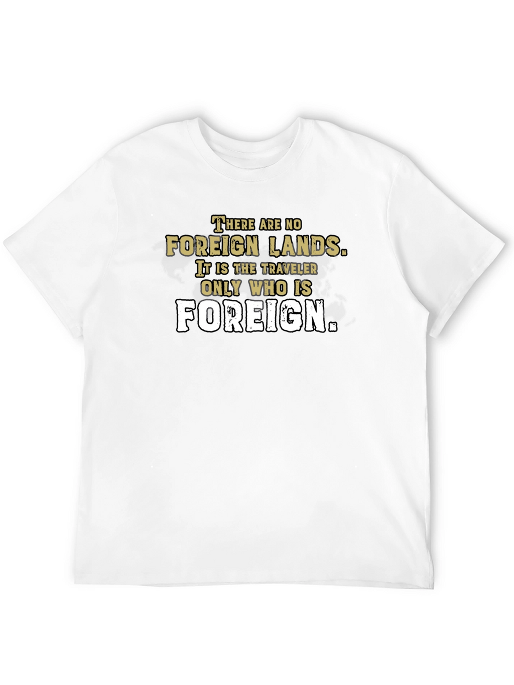 Foreign Lands Traveler T-Shirt - Black Graphic Tee