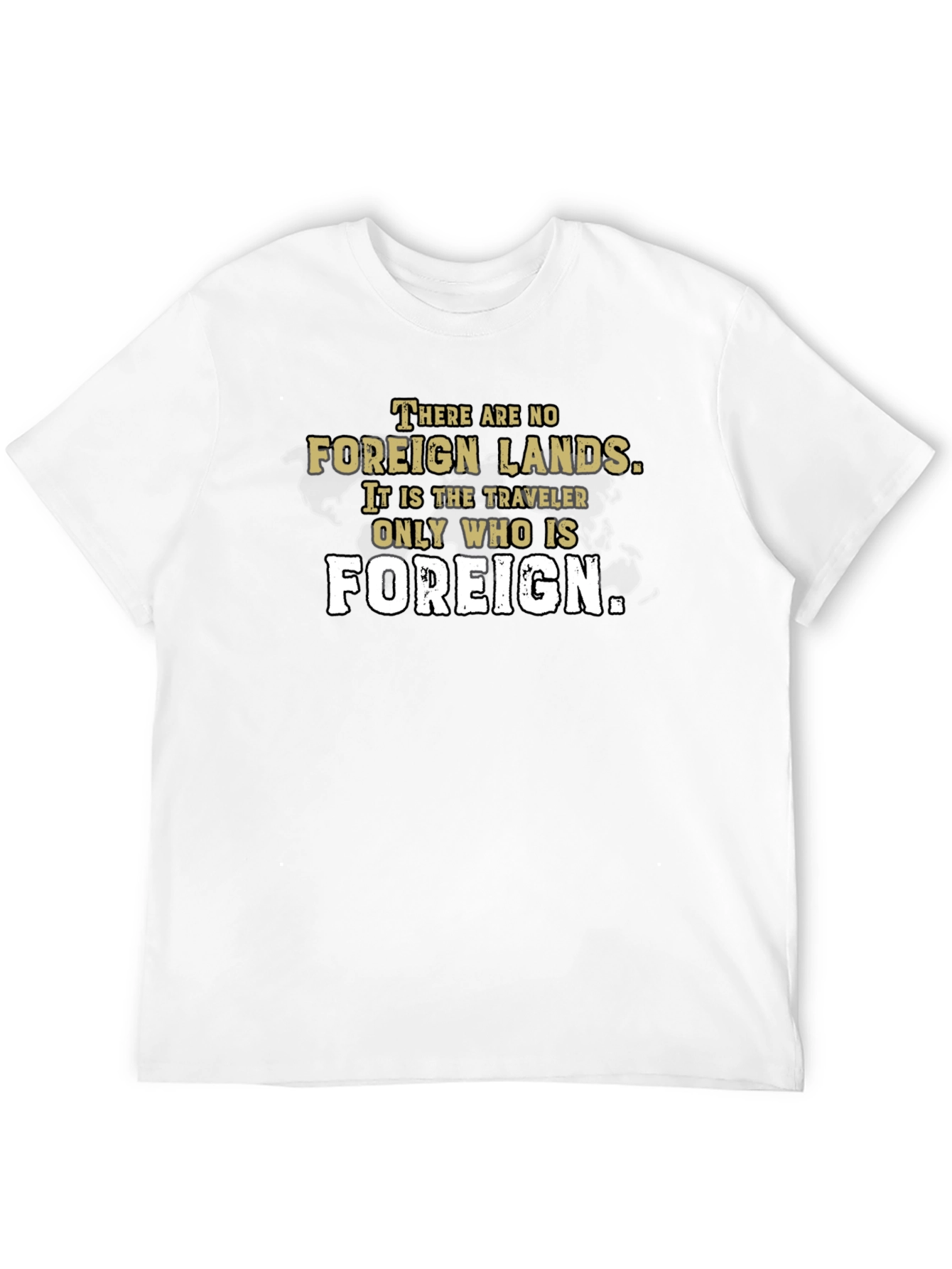 Foreign Lands Traveler T-Shirt - Black Graphic Tee