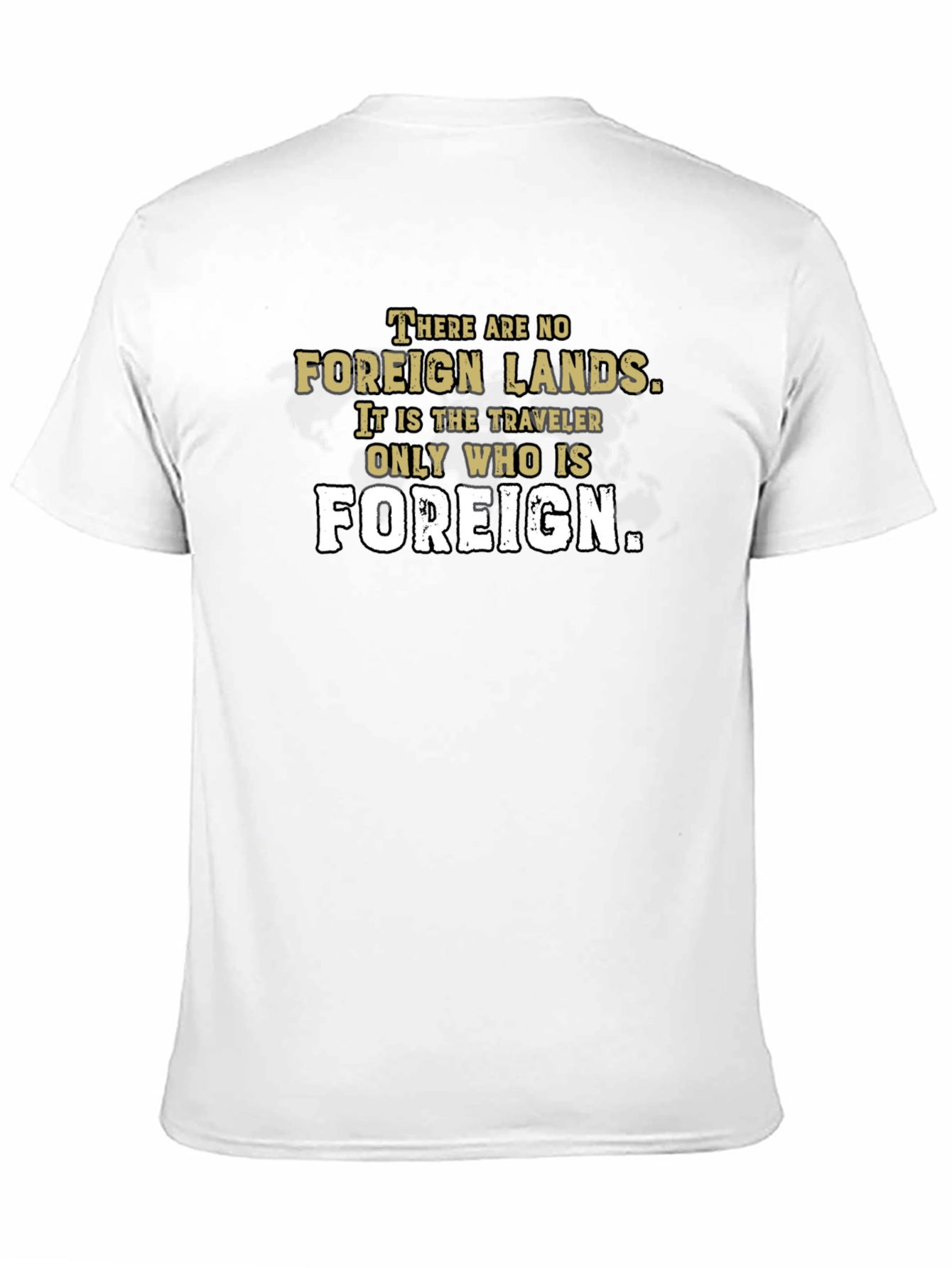 Foreign Lands Traveler T-Shirt - Black Graphic Tee