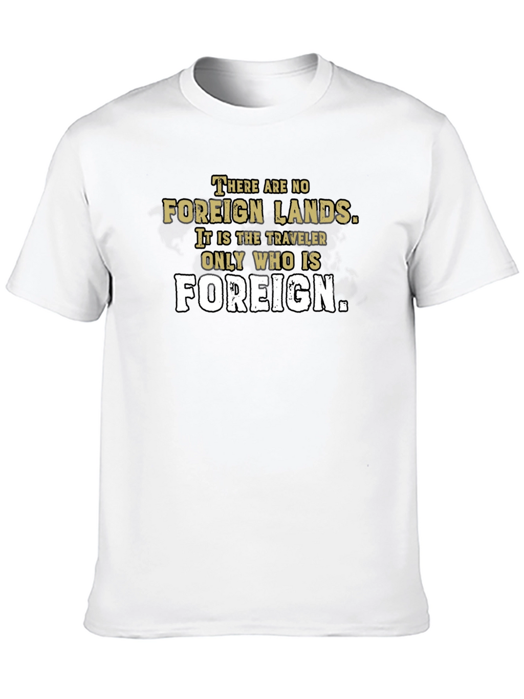 Foreign Lands Traveler T-Shirt - Black Graphic Tee