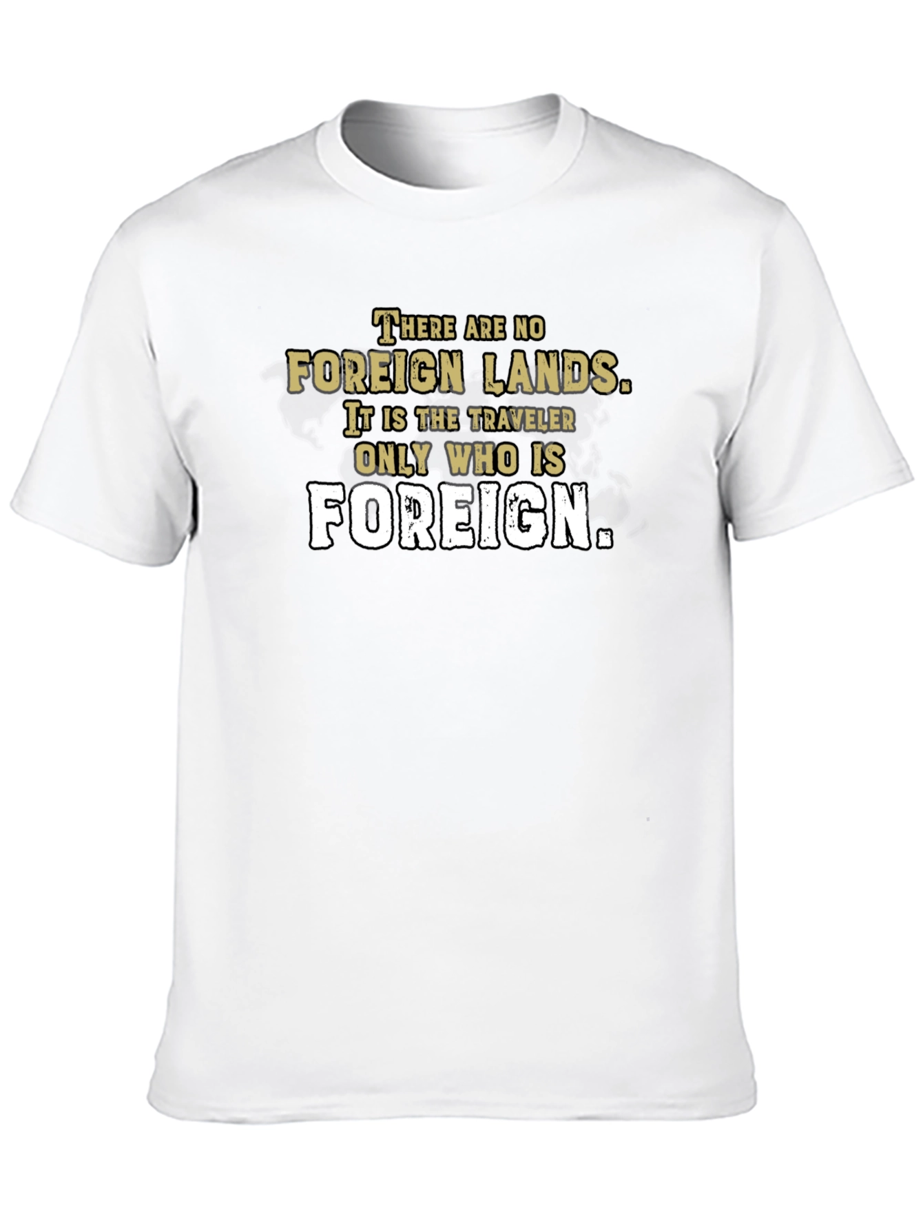 Foreign Lands Traveler T-Shirt - Black Graphic Tee