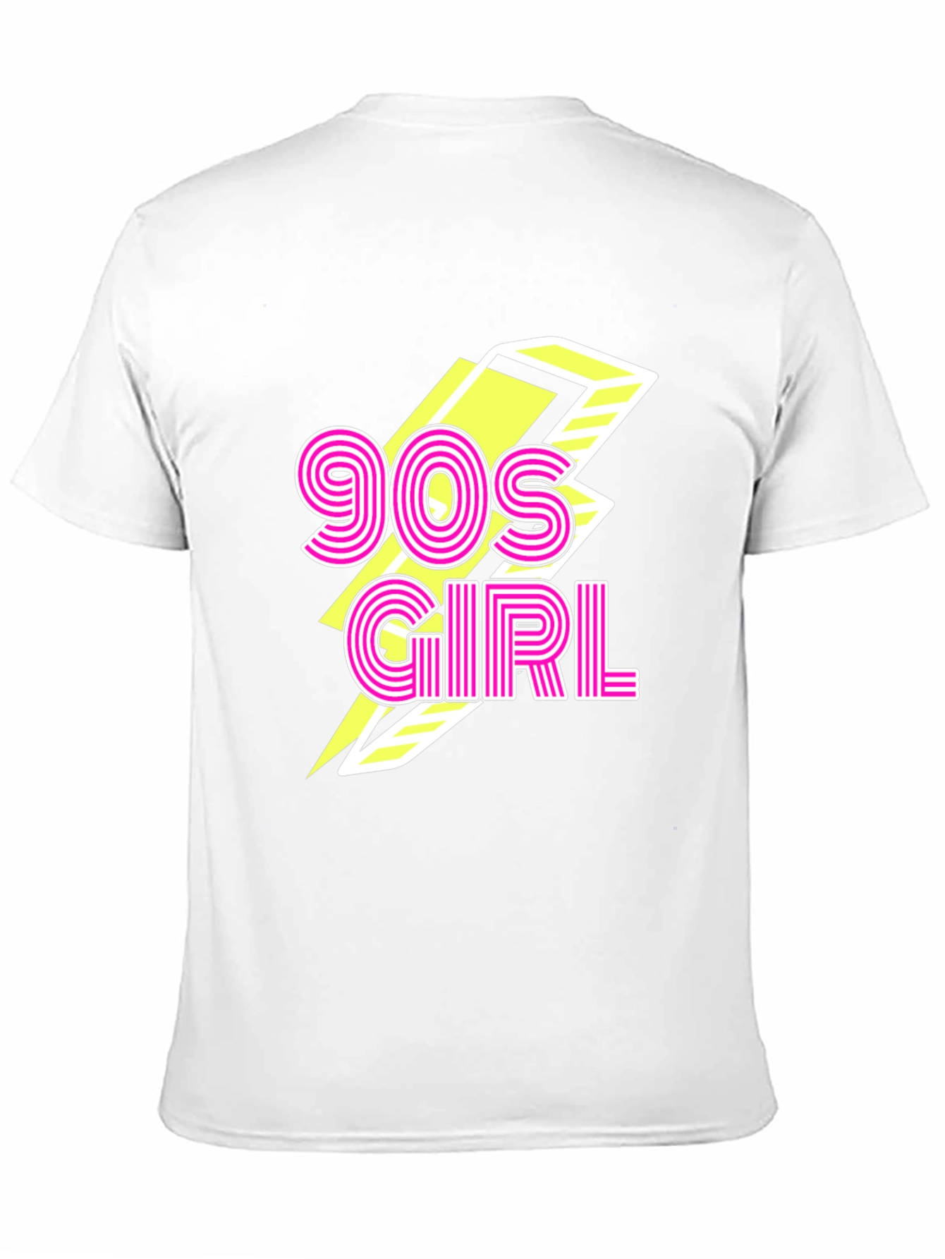 90s Girl Graphic Print Black T-Shirt