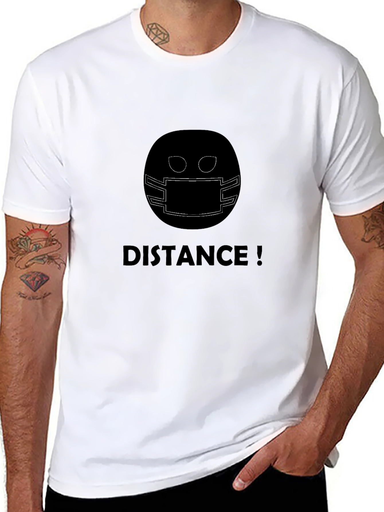 Distance! Graphic Tee - Stay Safe in Style