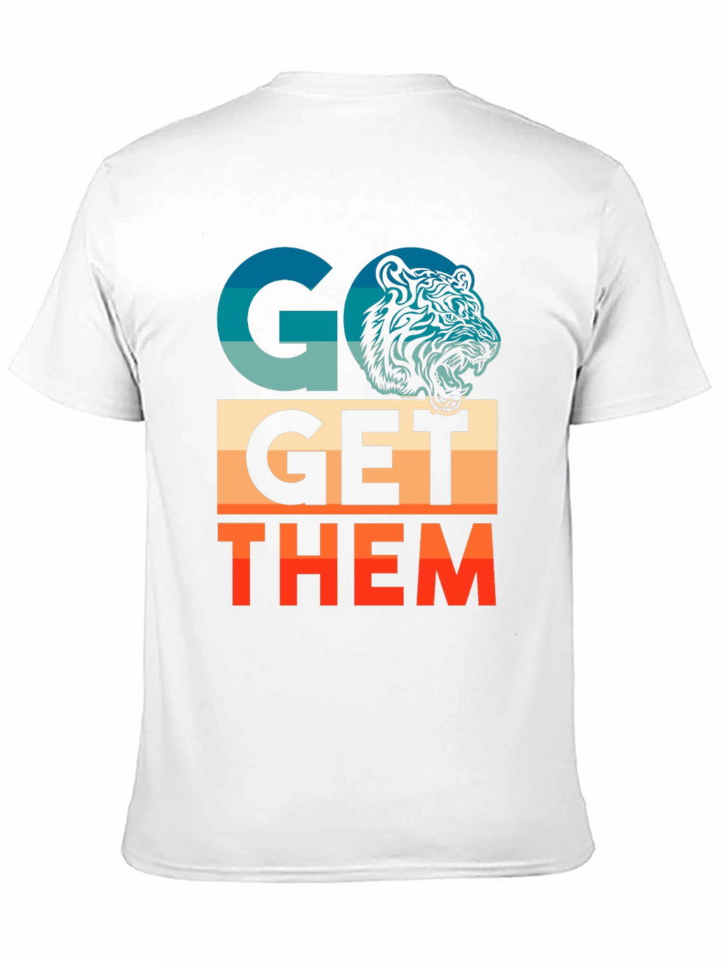 Go Get Them Tiger Graphic Tee - Motivational T-Shirt
