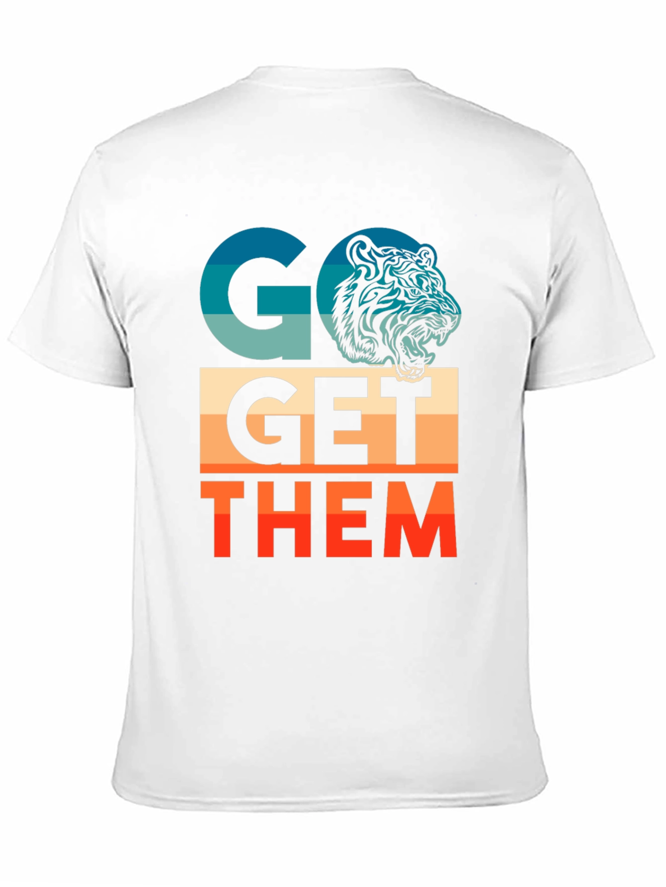 Go Get Them Tiger Graphic Tee - Motivational T-Shirt