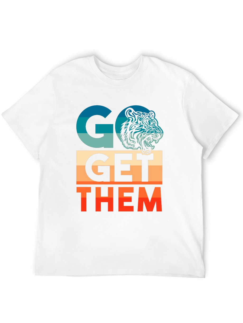 Go Get Them Tiger Graphic Tee - Motivational T-Shirt