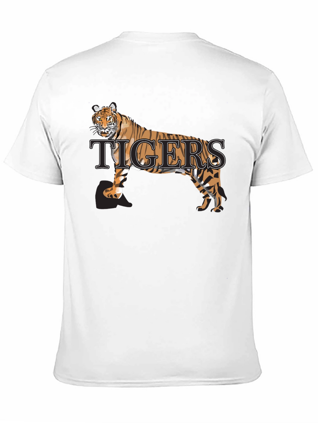 Tigers Graphic Print Crew Neck Tee