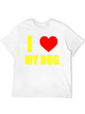 I Heart My Dog Graphic T-Shirt - Black