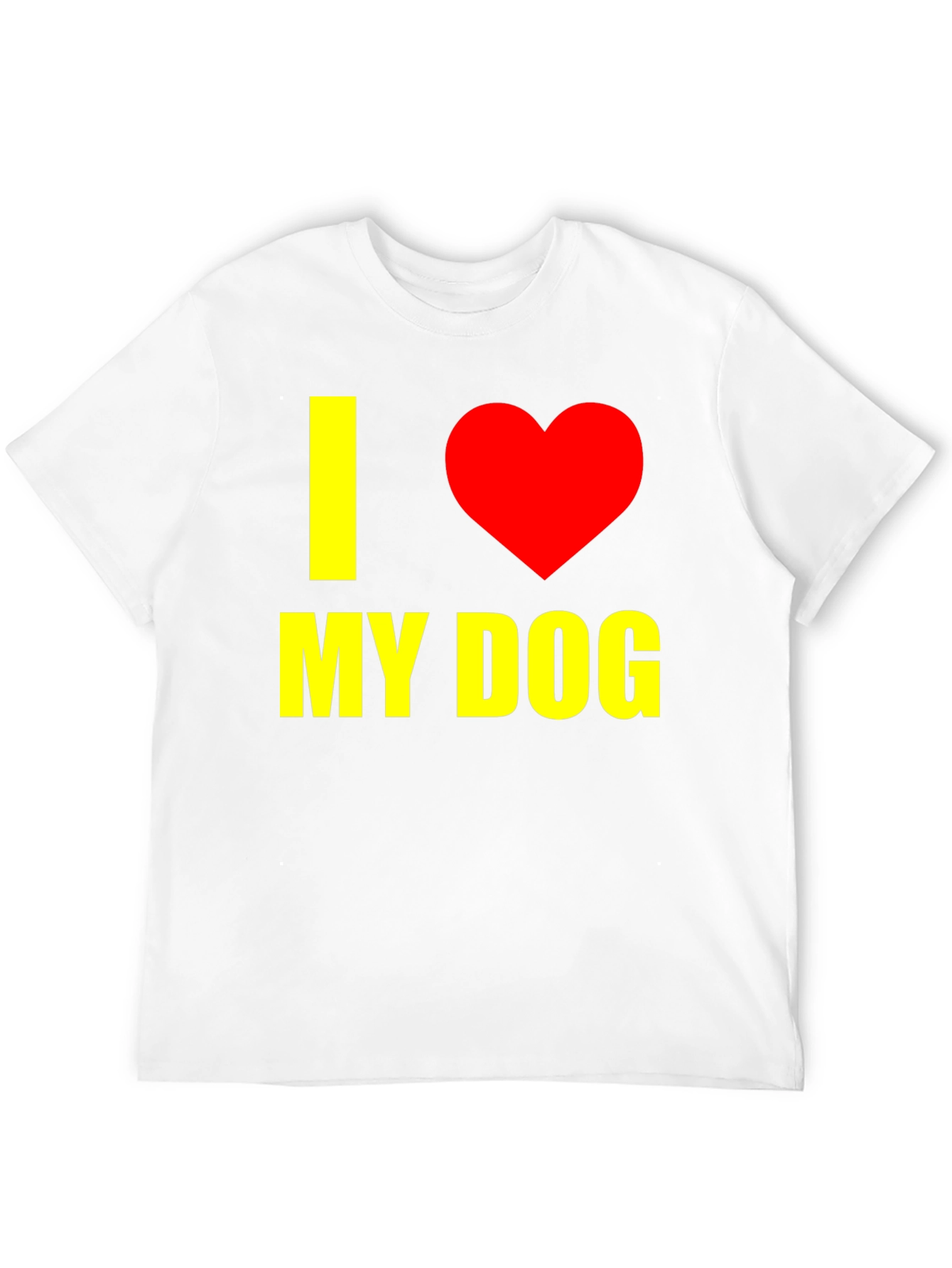 I Heart My Dog Graphic T-Shirt - Black