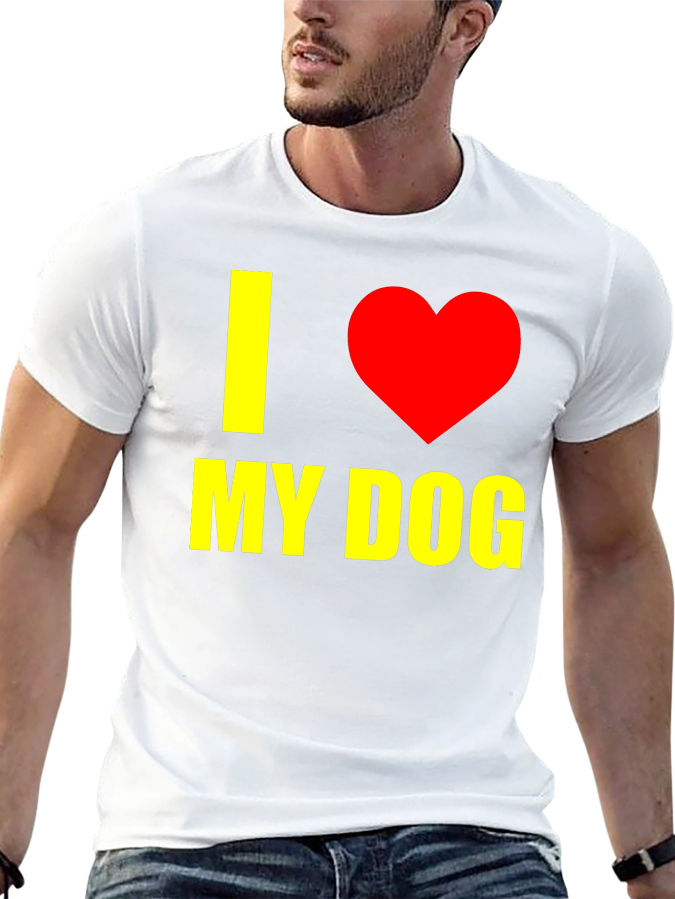 I Heart My Dog Graphic T-Shirt - Black