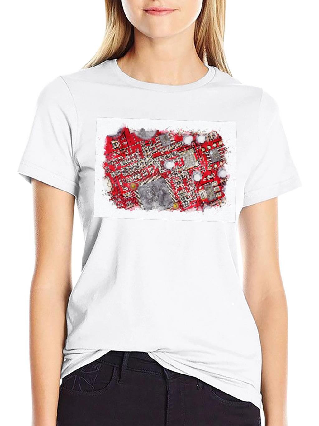 Circuit Board Graphic T-Shirt - Tech Enthusiast Tee