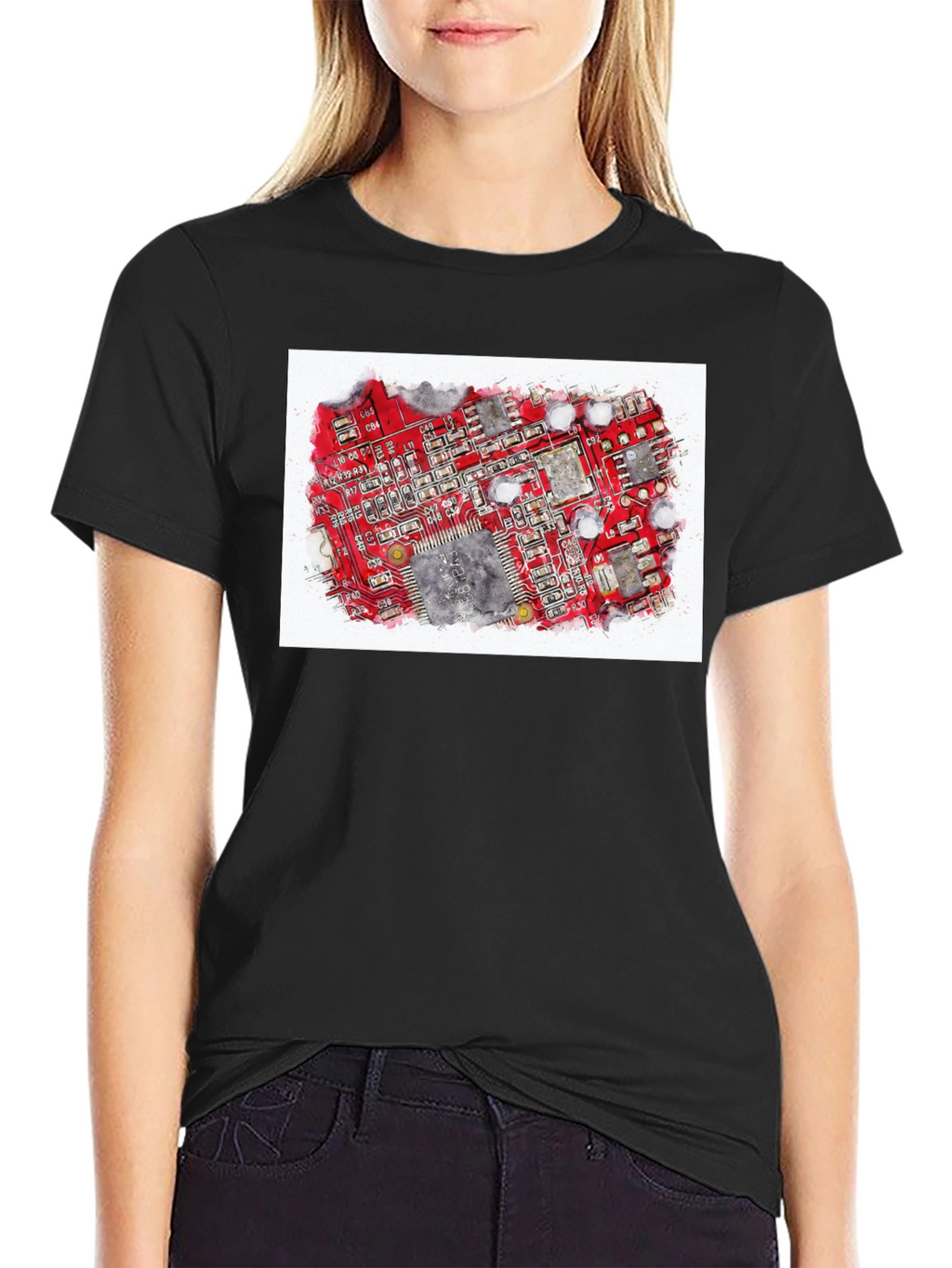 Circuit Board Graphic T-Shirt - Tech Enthusiast Tee