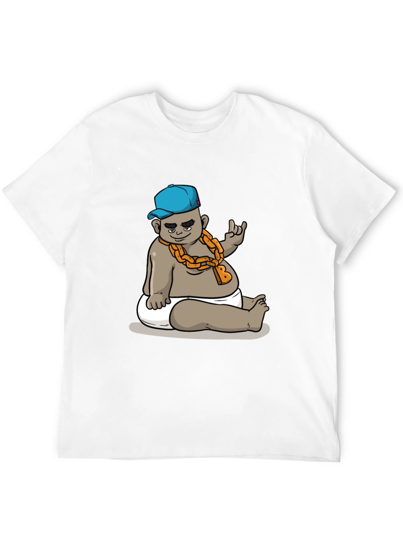 Cool Baby Cartoon Graphic Black T-Shirt
