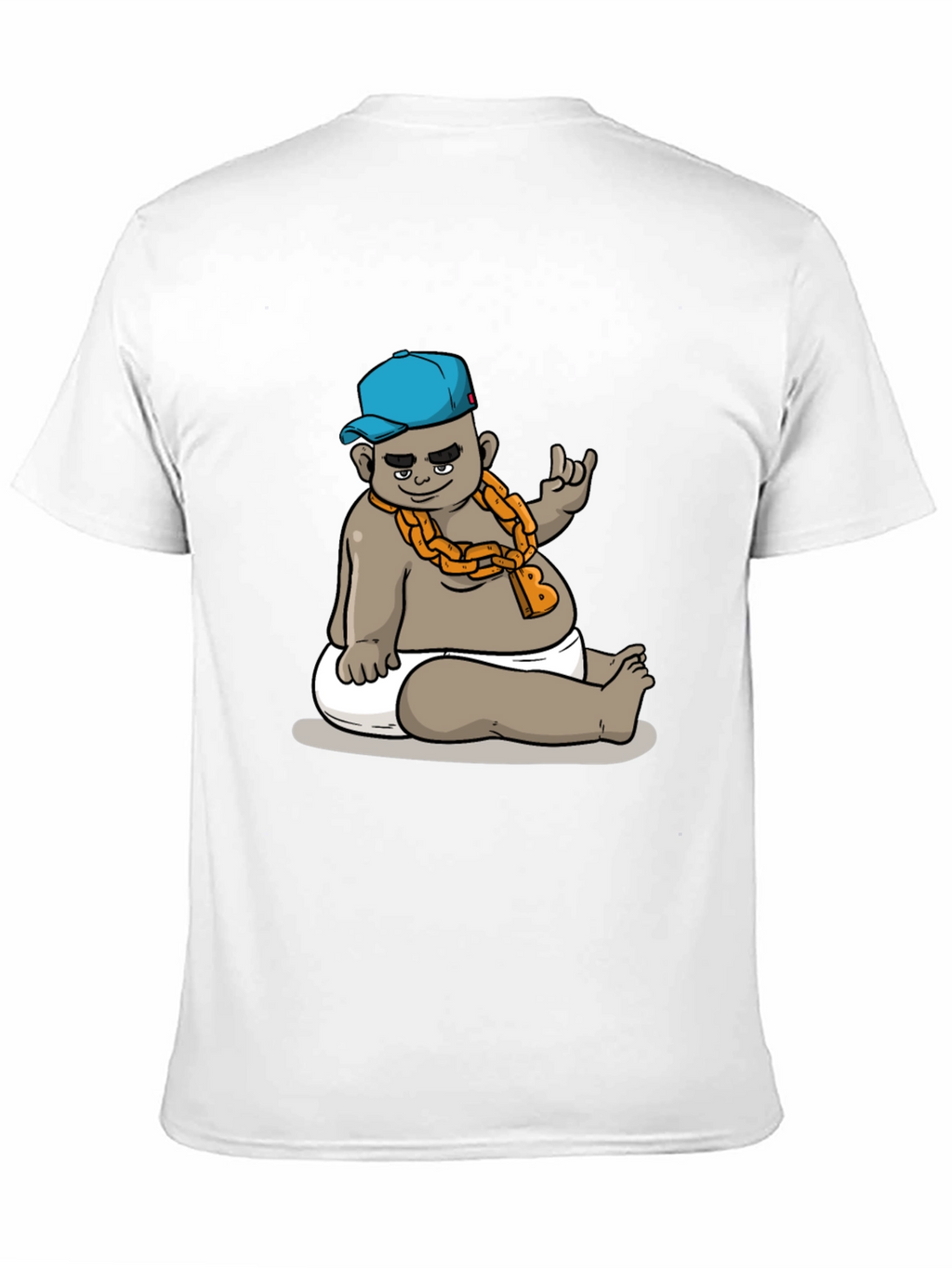Cool Baby Cartoon Graphic Black T-Shirt